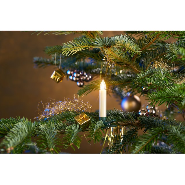 my home LED-Christbaumkerzen »Weihnachtsdeko, Christbaumschmuck«, 25  St.-flammig, kabellos, Kerzen plus 8 Dornen | BAUR