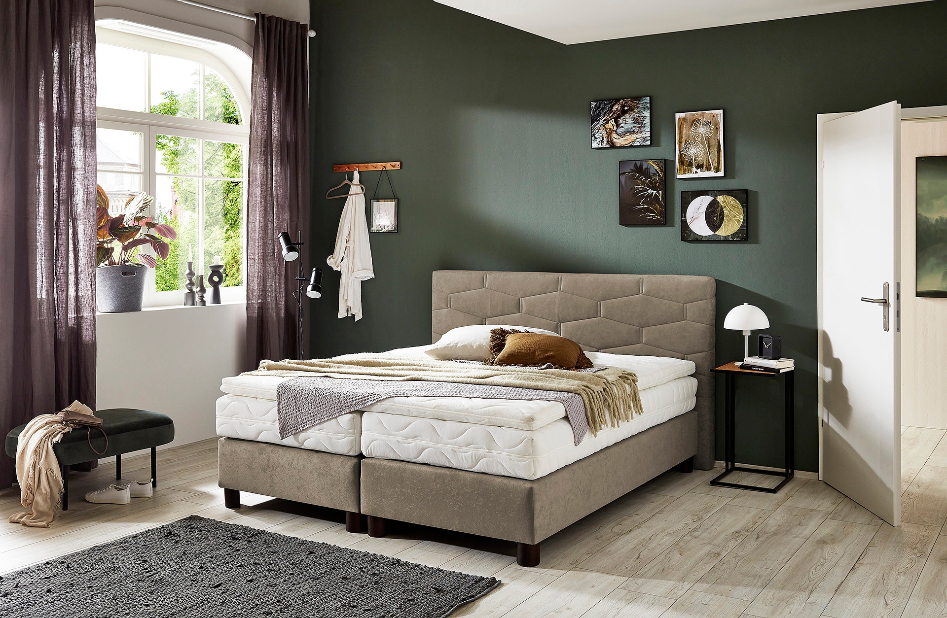 Westfalia Schlafkomfort Boxspringbett, wahlweise mit Topper
