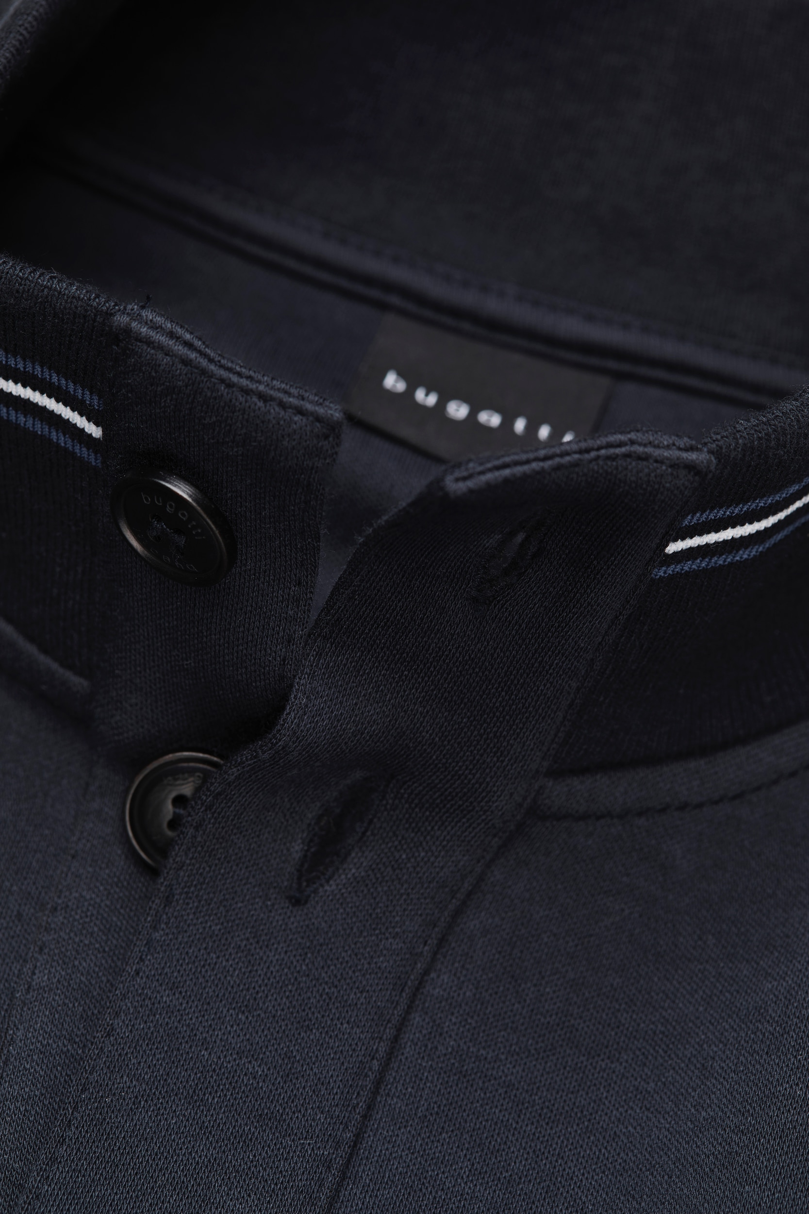 bugatti Sweatshirt, mit Collegekragen