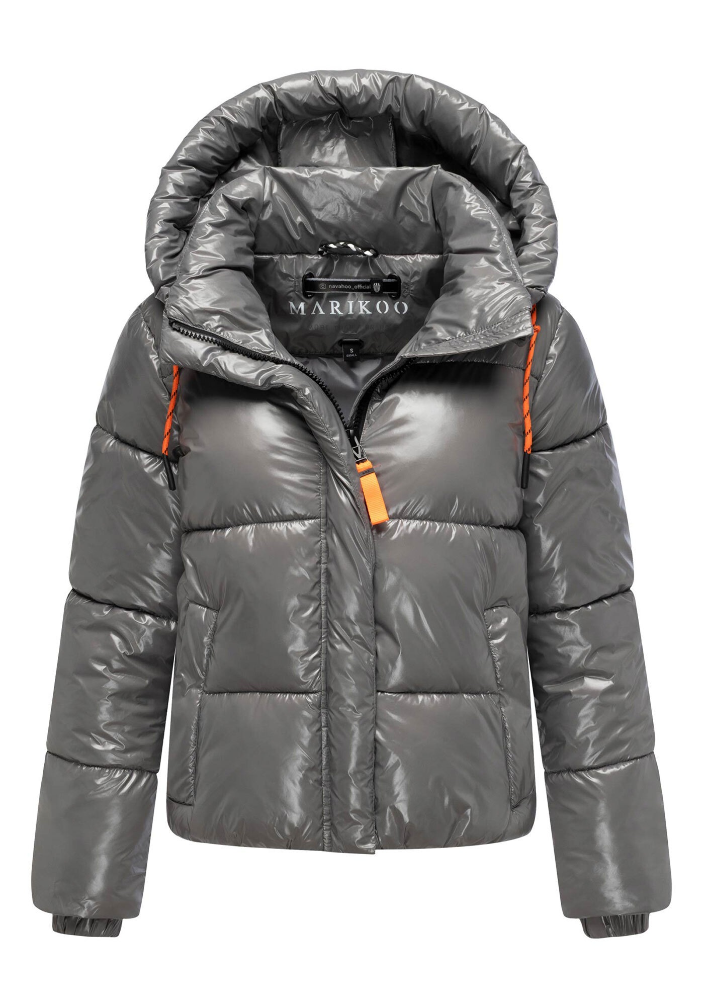Marikoo Winterjacke »Skyraa«, Leicht glänzendes Obermaterial mit moderner Steppung
