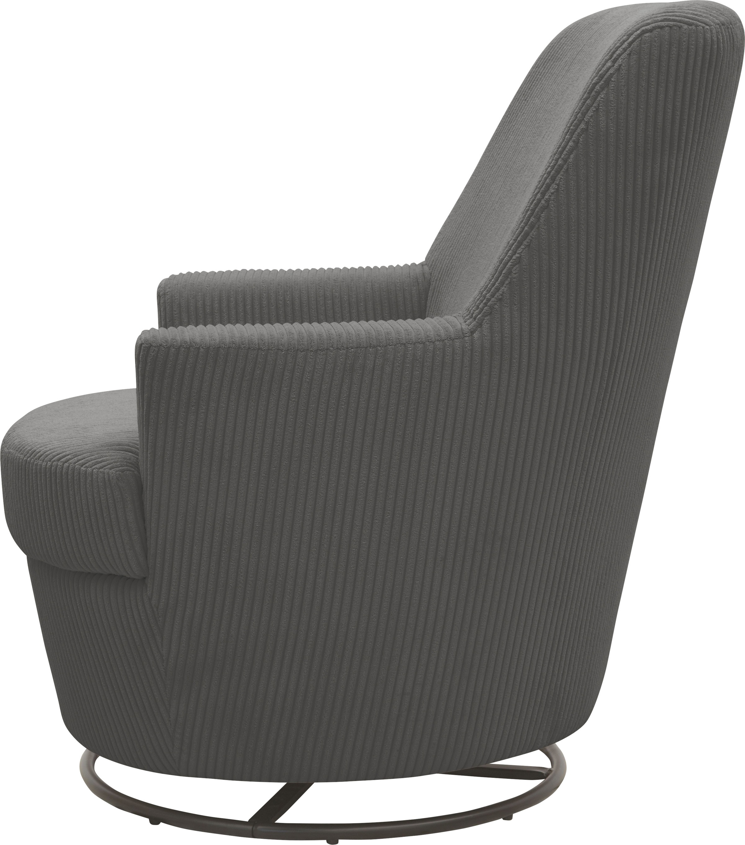 INOSIGN Drehsessel »HETTY, Drehsessel mit Wippfunktion, Lese-Sessel in Cord und Microfaser«, (1 St.), mit Federkern, auch im Set mit passendem Hocker