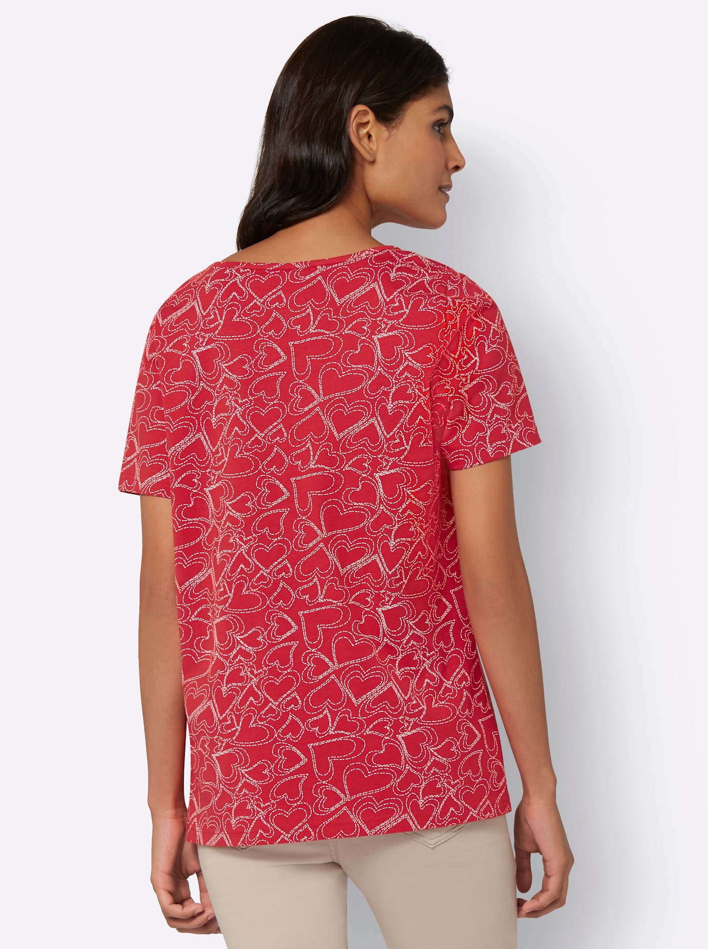 Thumbnail - Classic Basics T-Shirt "Druck-Shirt", (1 tlg.)