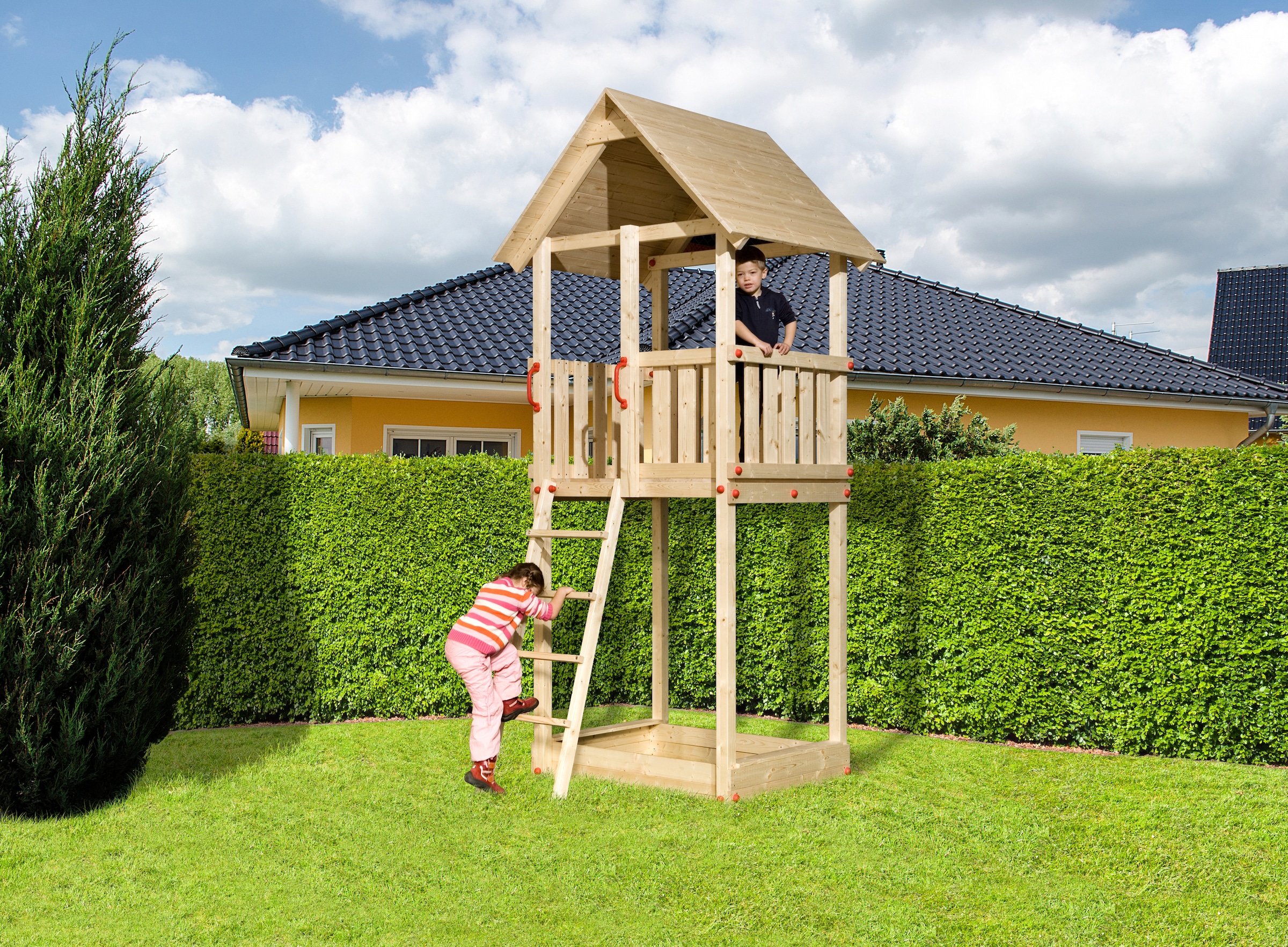 weka Spielturm »Tabaluga Drachenturm mit Satteldach«, BxTxH: 150x165x331 cm