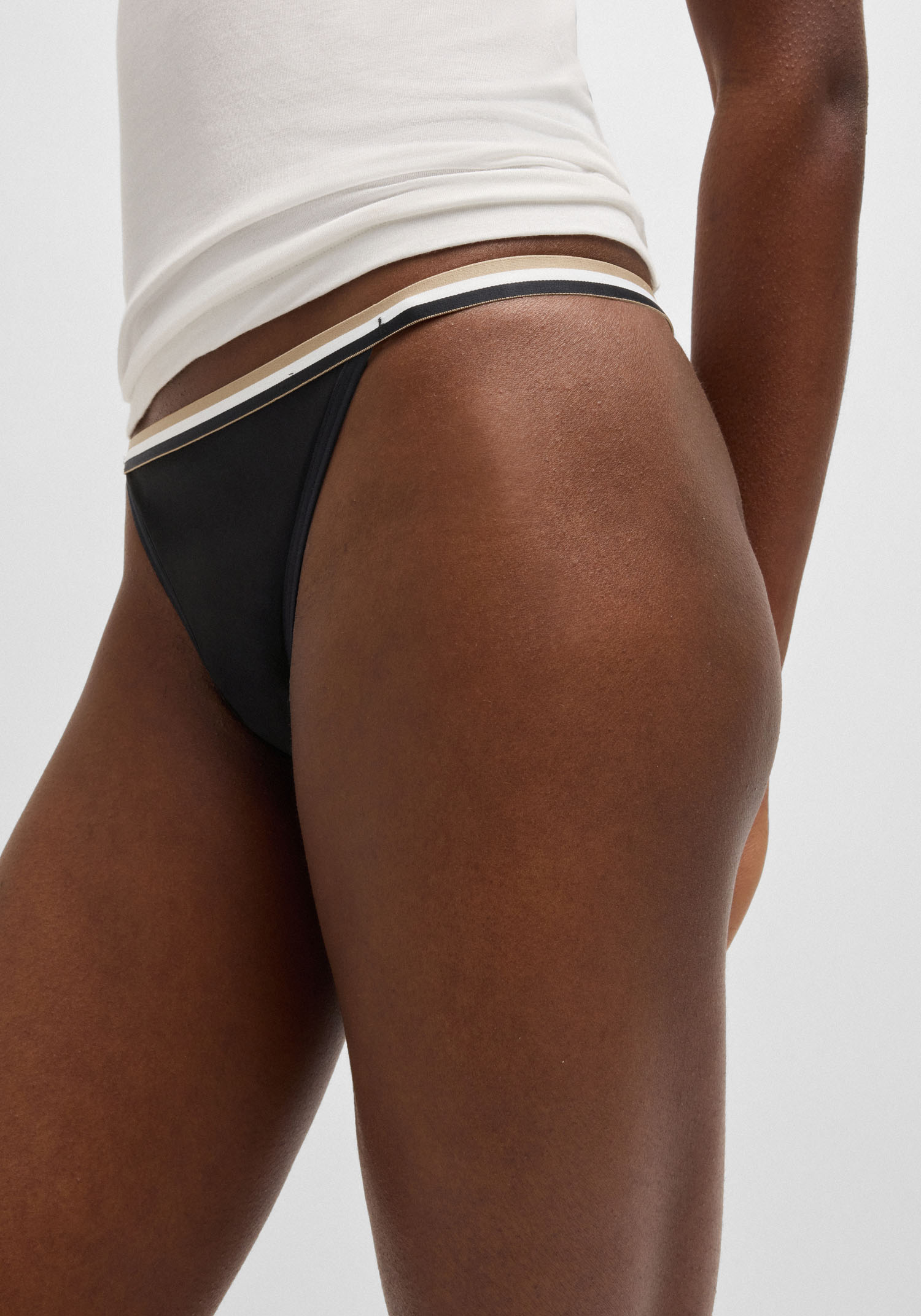 Thumbnail - BOSS Tanga "3P STRING LACE", 3 Stk. mit Spitzendetails, sportlich gestreifter Bund