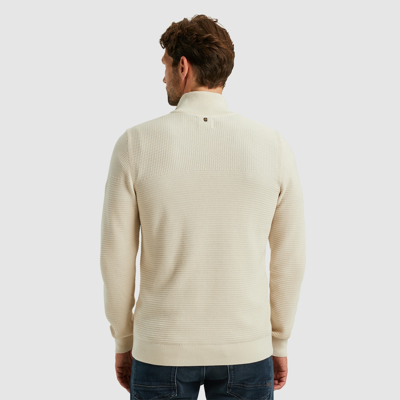 PME LEGEND Troyer »Half zip collar cotton mouline«, mit Logostickerei