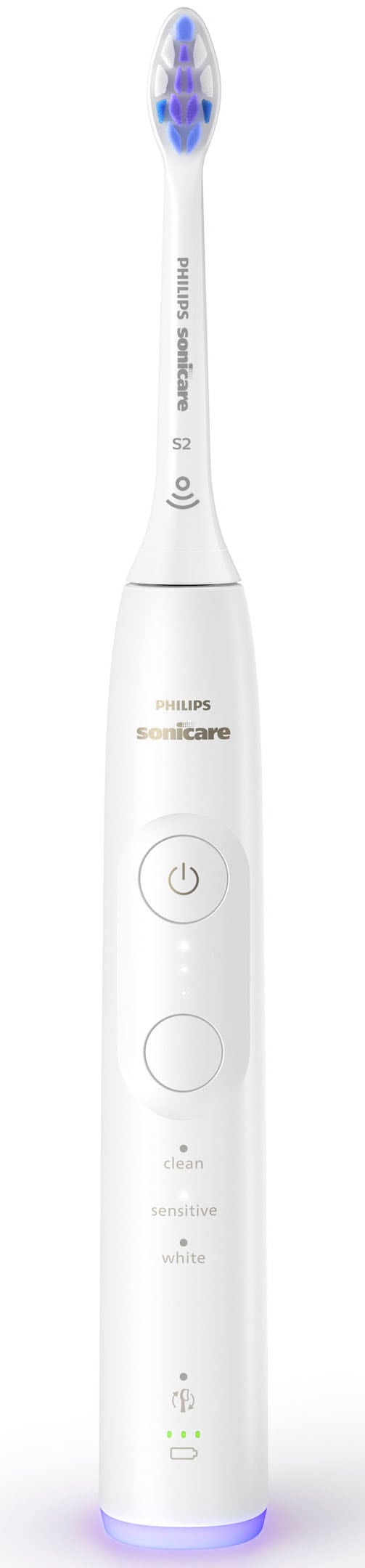 Philips Sonicare Elektrische Zahnbürste »Series 6500 HX7419/01«, 2 St. Aufsteckbürsten, mit Andruckkontrolle, 3 Intensitätsstufen, inkl. Ladegerät, Reiseetui