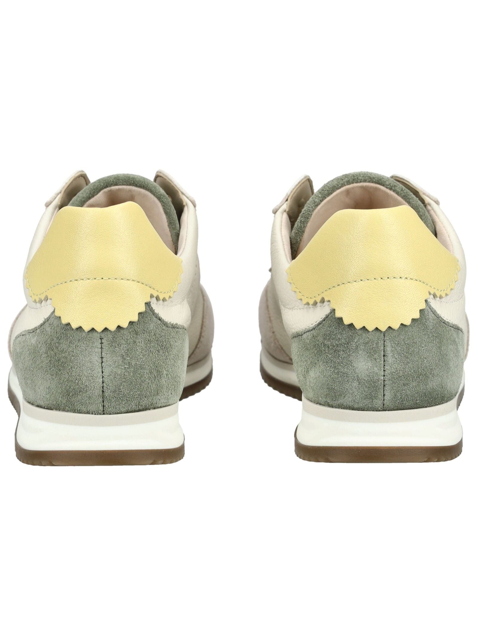 Gabor Sneaker Leather Beige/Green Size 38 5