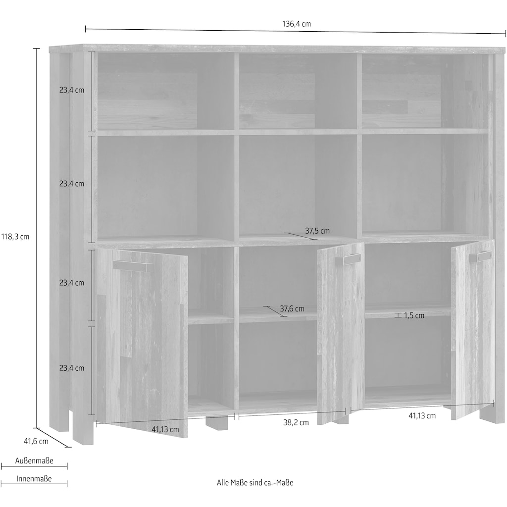 FORTE Highboard »Clif«