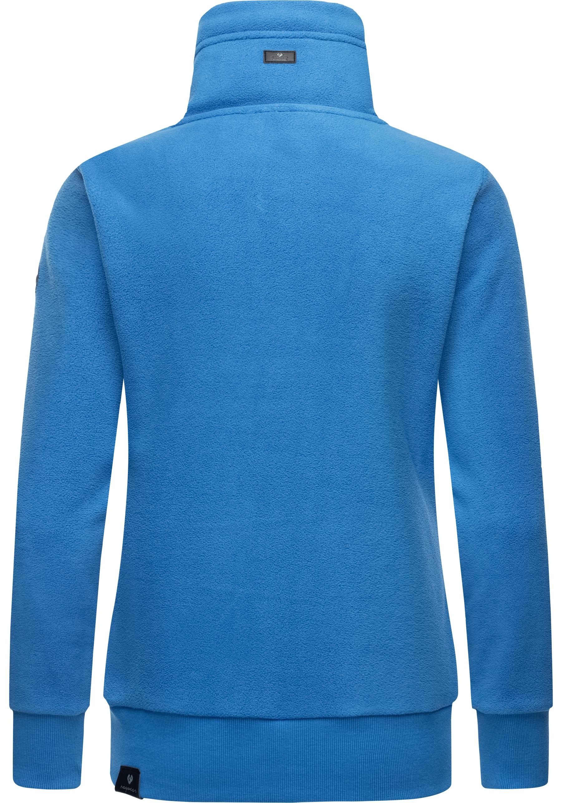 Ragwear Sweatjacke »Rylie Fleece Zip Solid«, weicher Fleece Zip-Sweater mit Kordeln