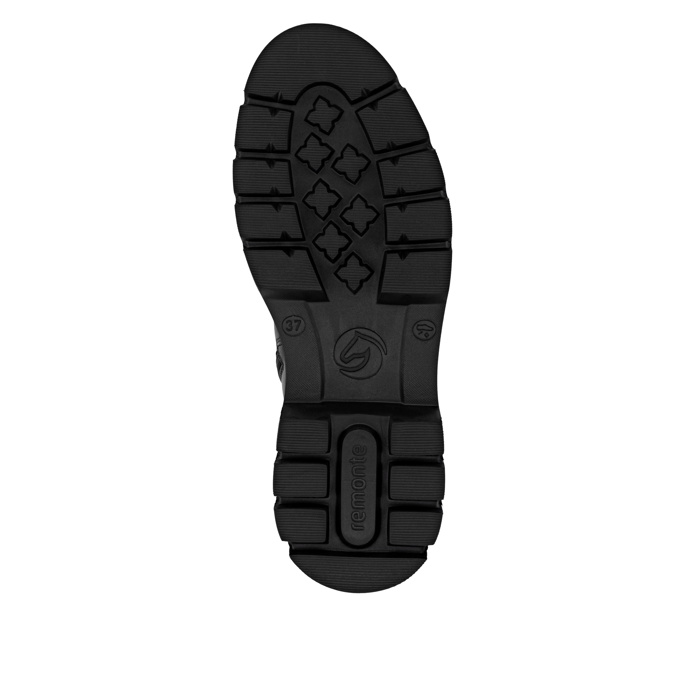 Remonte Schnürboots, Stiefelette, Boots, Profilsohle, Blockabsatz mit Zierschnalle