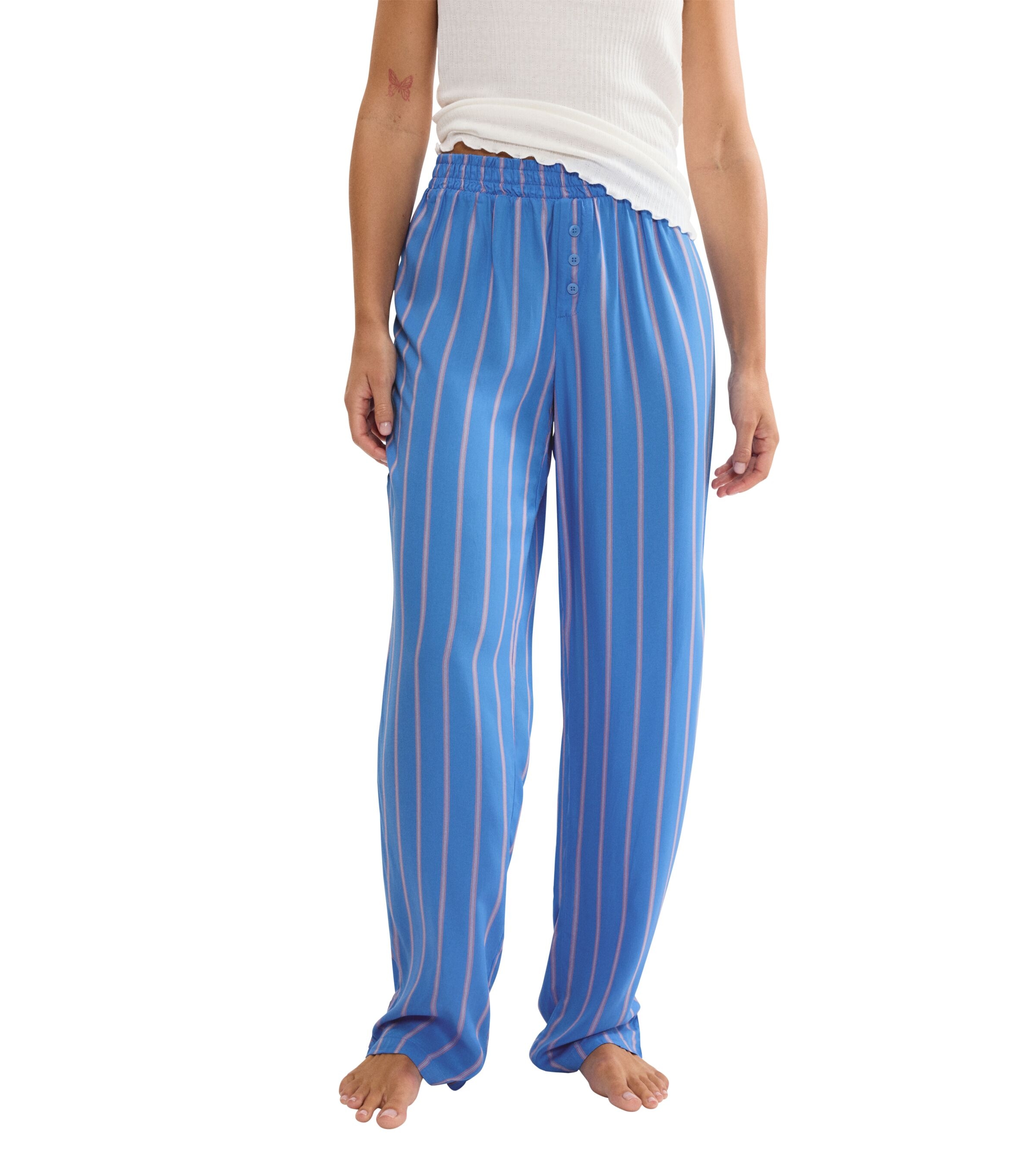 Triumph Pyjamahose "Mix & Match Trousers Viscose 01" Gummizug, gestreift, l günstig online kaufen