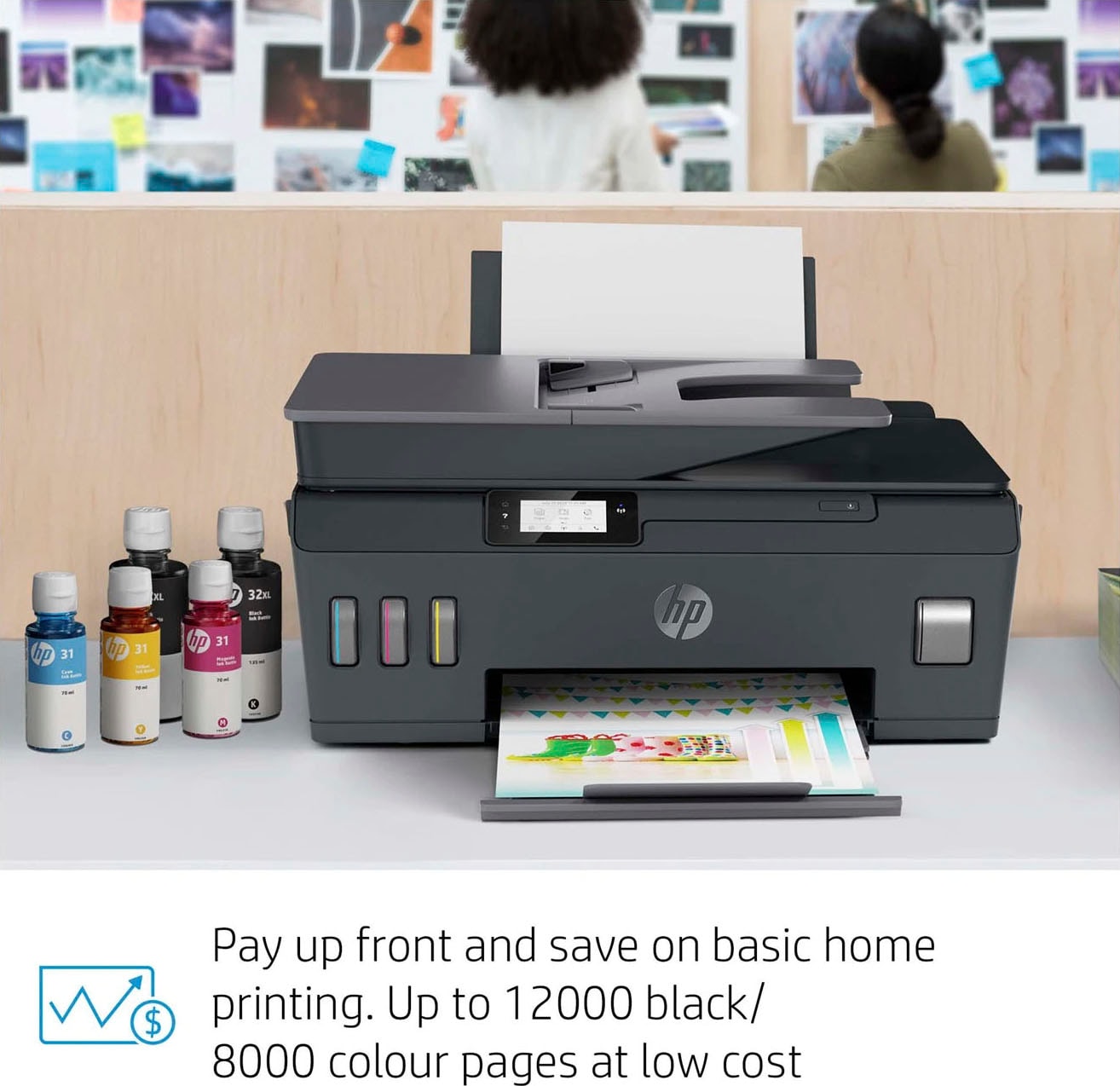 HP Multifunktionsdrucker »Smart BAUR Ink kompatibel Plus | Tank HP+ Instant 570«