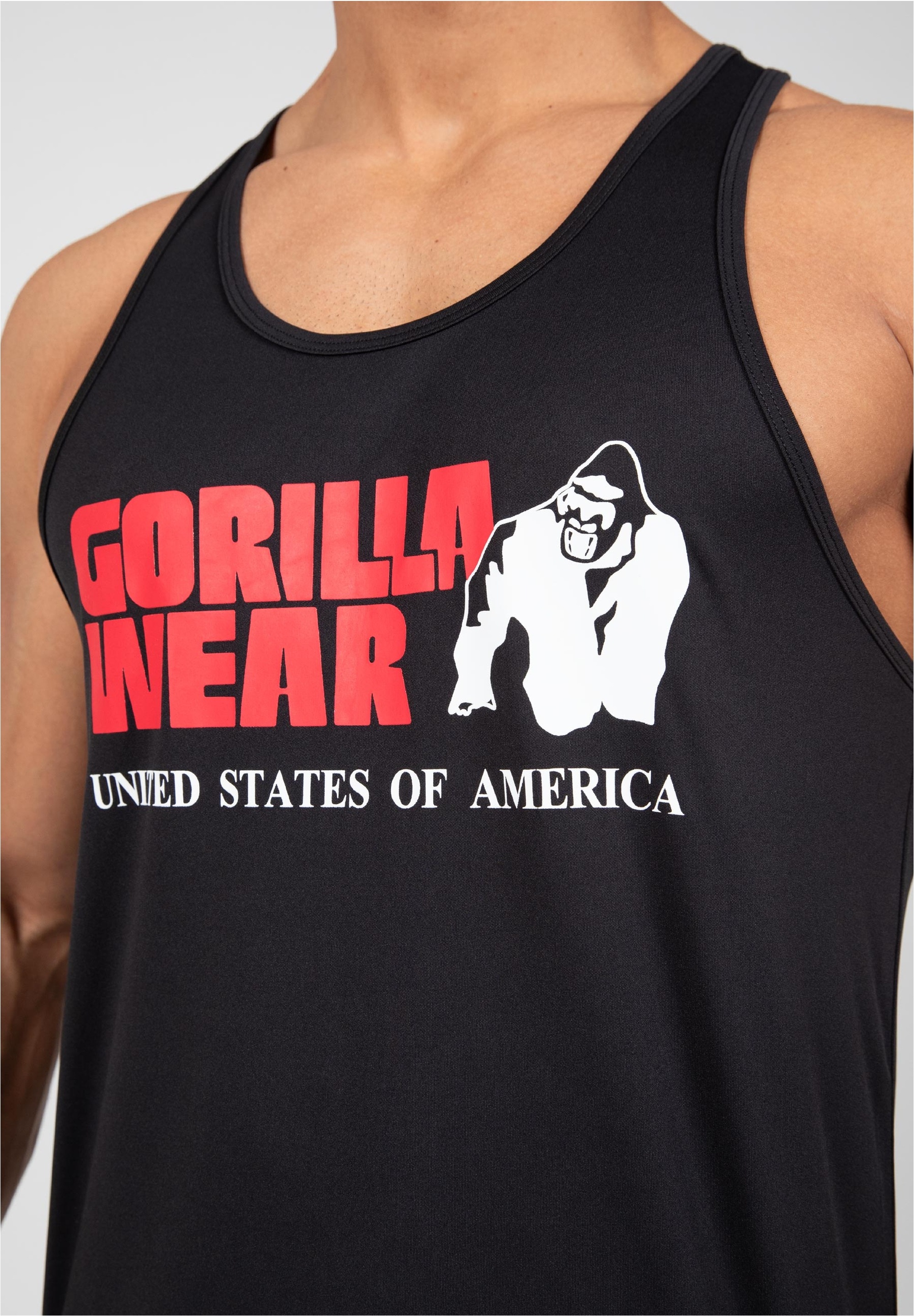 Gorilla Wear Muskelshirt, mit großem Logoprint auf der Front
