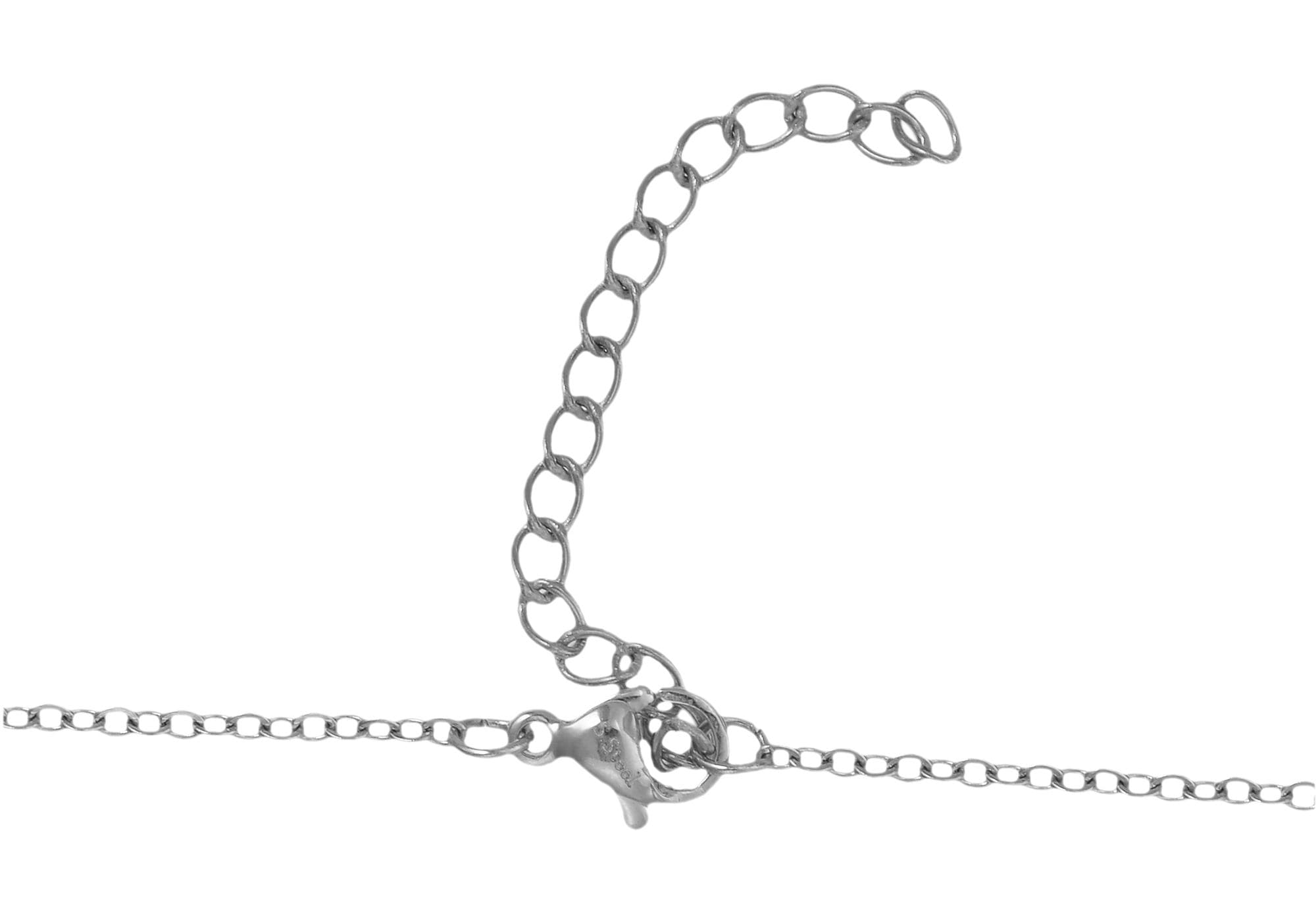 Adelia´s Kette ohne Anhänger »Damen Halskette aus Edelstahl mit Strass Steinchen 43 cm« Ideal als Geschenk – dezent und elegant