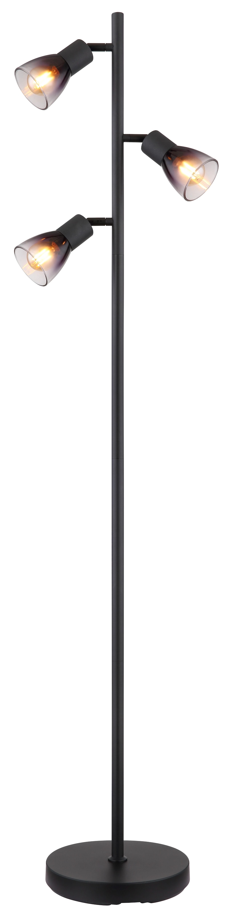 GLOBO LIGHTING Stehlampe »SATELLA«, Leuchtmittel E14 | ohne Leuchtmittel, Fußtrittschalter im Kabel