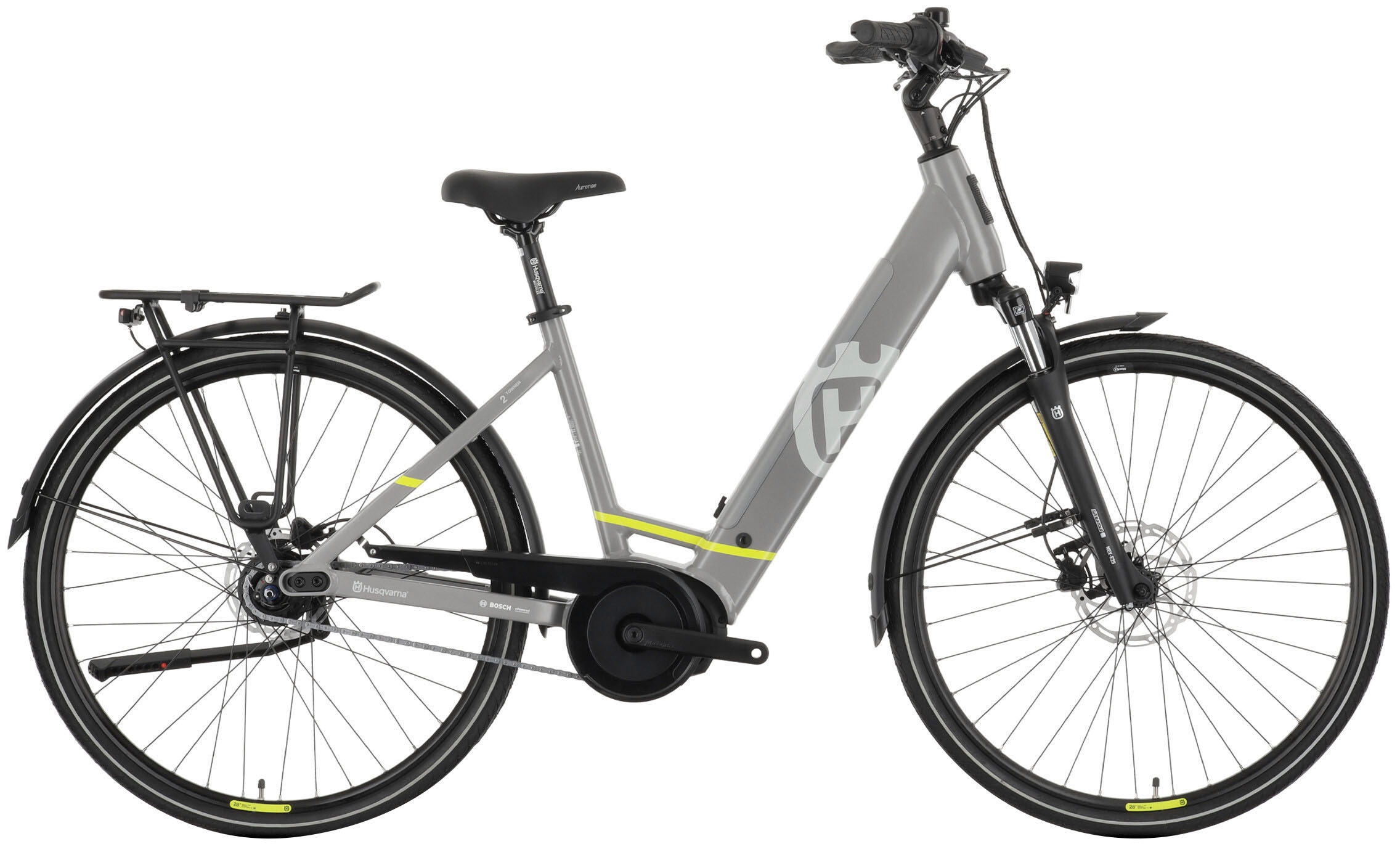 Husqvarna E-BICYCLES E-Bike »E-Citybike Towner 2«, 8 Gang, Shimano, Nexus, Mittelmotor 250 W, (28 Zoll, Bosch Motor, Rücktritt, Scheibenbremsen, mit Straßenzulassung), Pedelec, Elektrofahrrad für Herren u. Damen, Cityrad, tiefer Einstieg