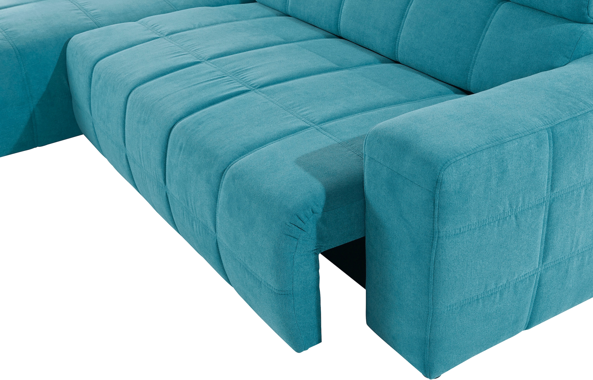 DOMO collection Ecksofa »Brandon große Ausführung B/T/H: 289/177/80 cm, auch in Leder und Cord«, mit Kopfteilverstellung, wahlweise Sitztiefenverstellung, L-Form