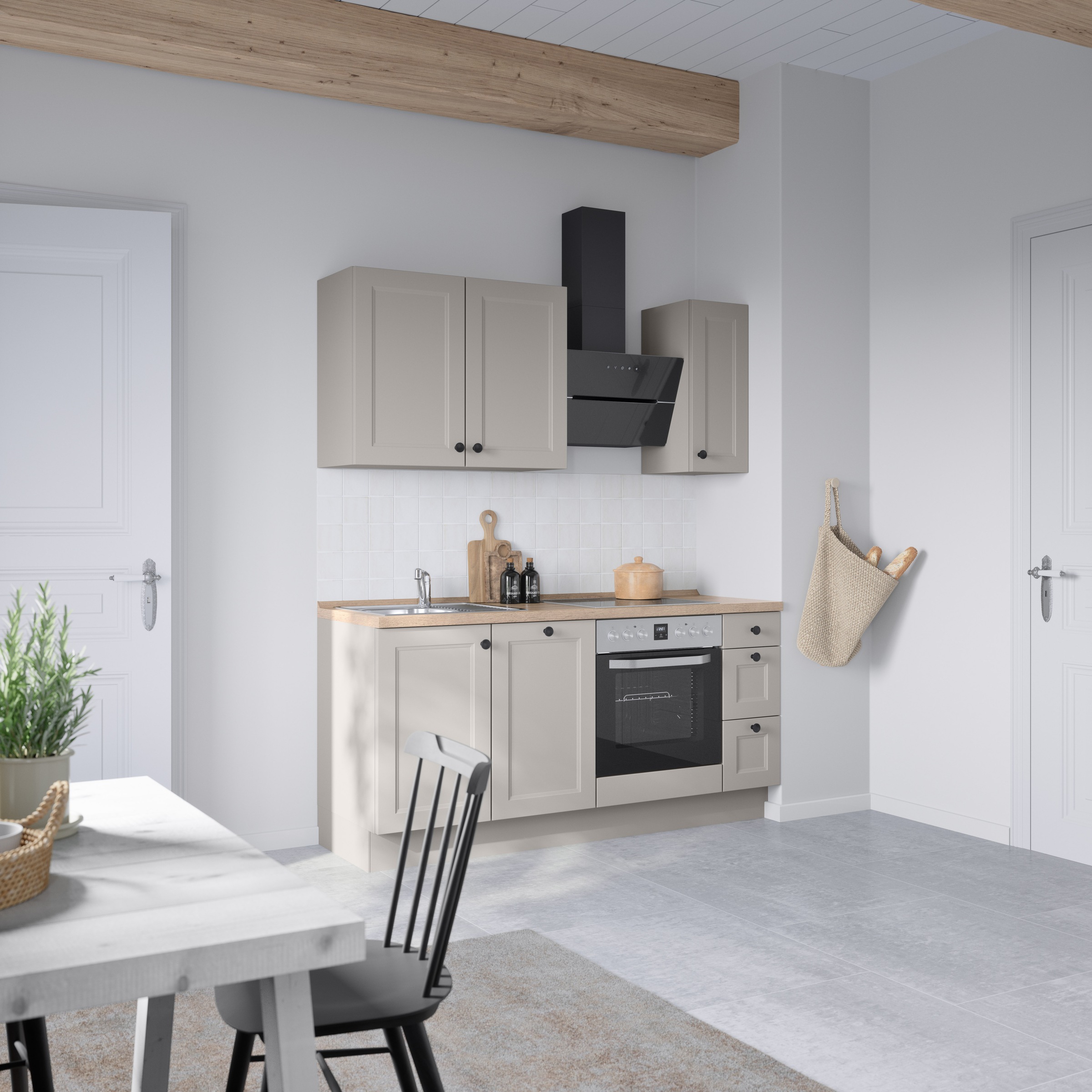 nobilia® Küchenzeile »"Cascada II"«, vormontiert, Ausrichtung wählbar, Breite 180 cm, wahlw. mit E-Geräten