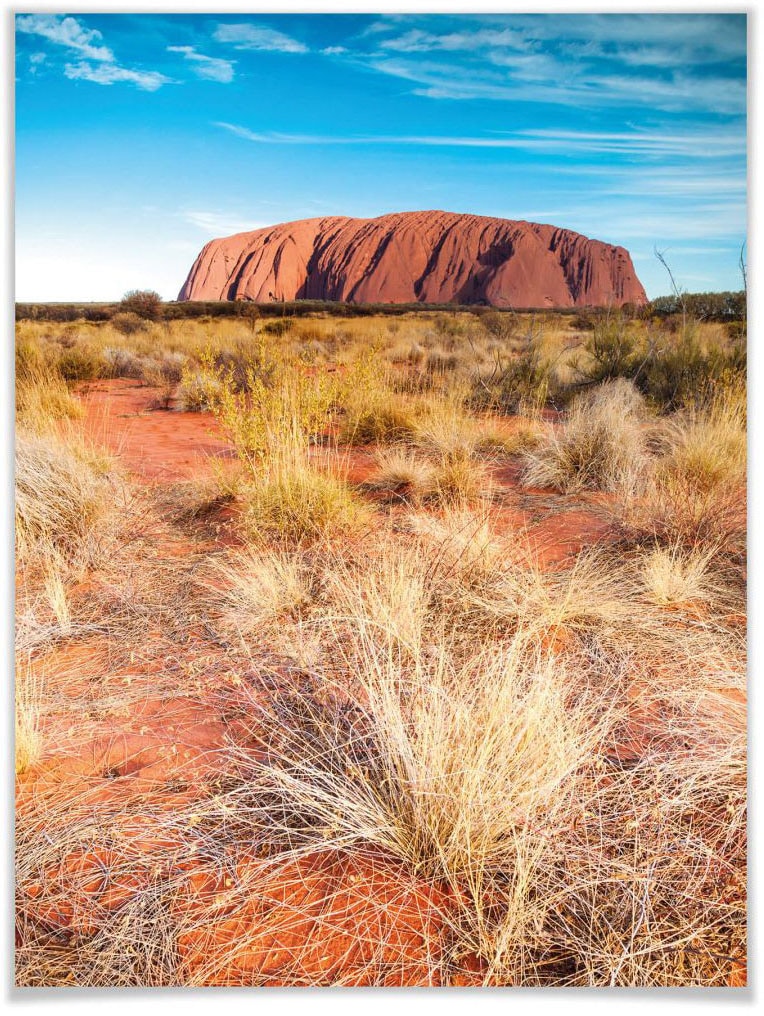 Wall-Art Poster »Ayers Rock«, Australien, (1 St.), Poster, Wandbild, Bild,  Wandposter bestellen | BAUR