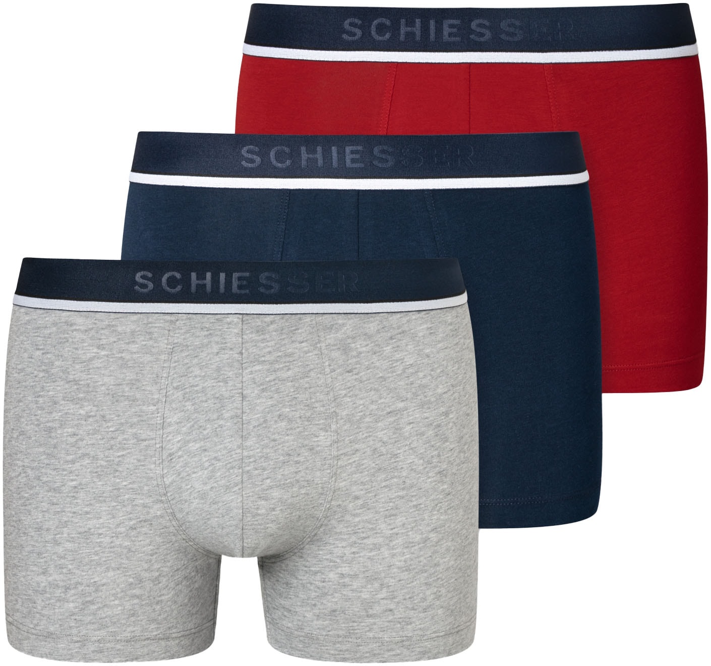 Schiesser Boxer ""95/5"", (3er-Pack), mit sportlichem Logo-Webgummibund