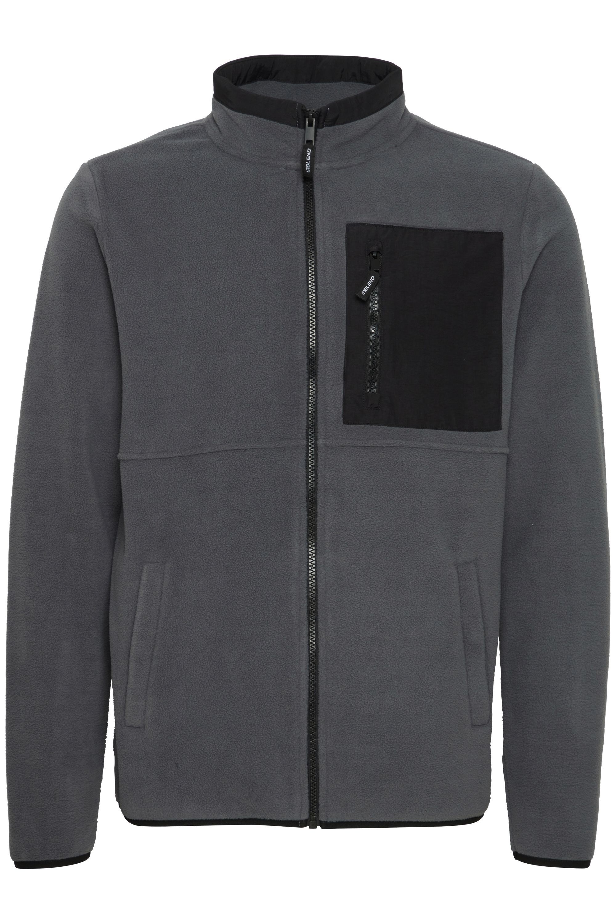 Blend Cardigan "BHFloritz", Gemütliche Fleecejacke mit abgesetzten Details günstig online kaufen