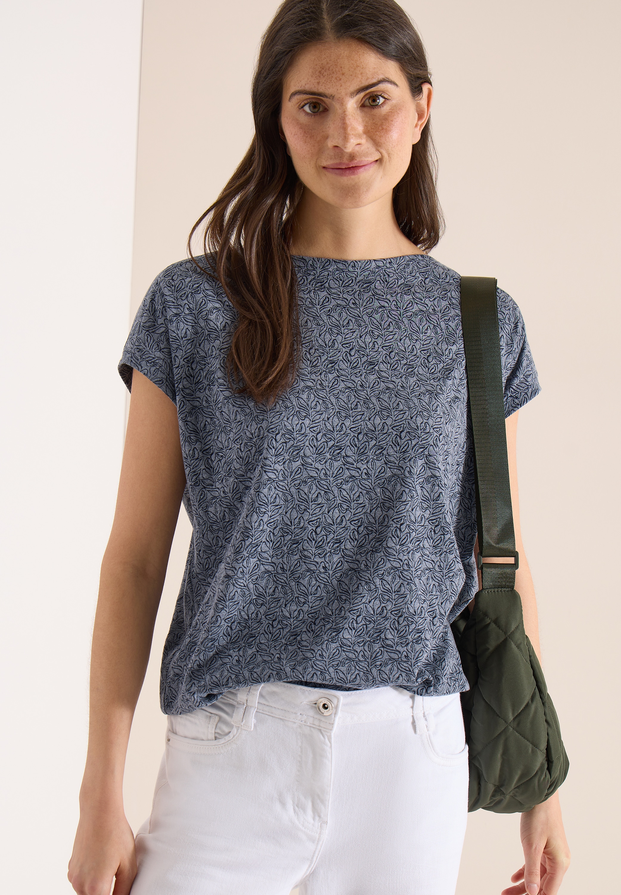 Cecil T-Shirt im soften Baumwoll-Mix