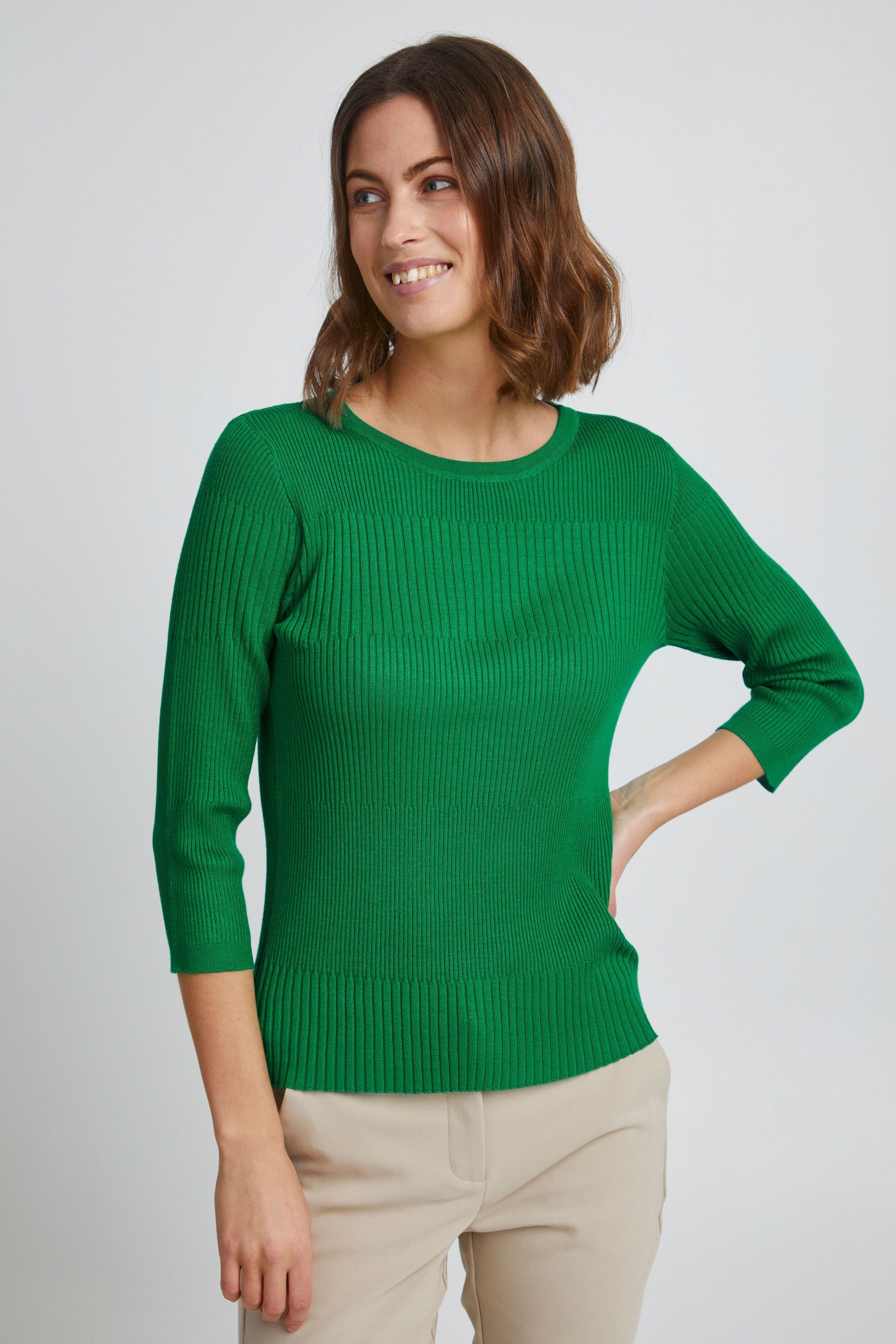 fransa Strickfleece-Pullover »Strickpullover FRFeganic«
