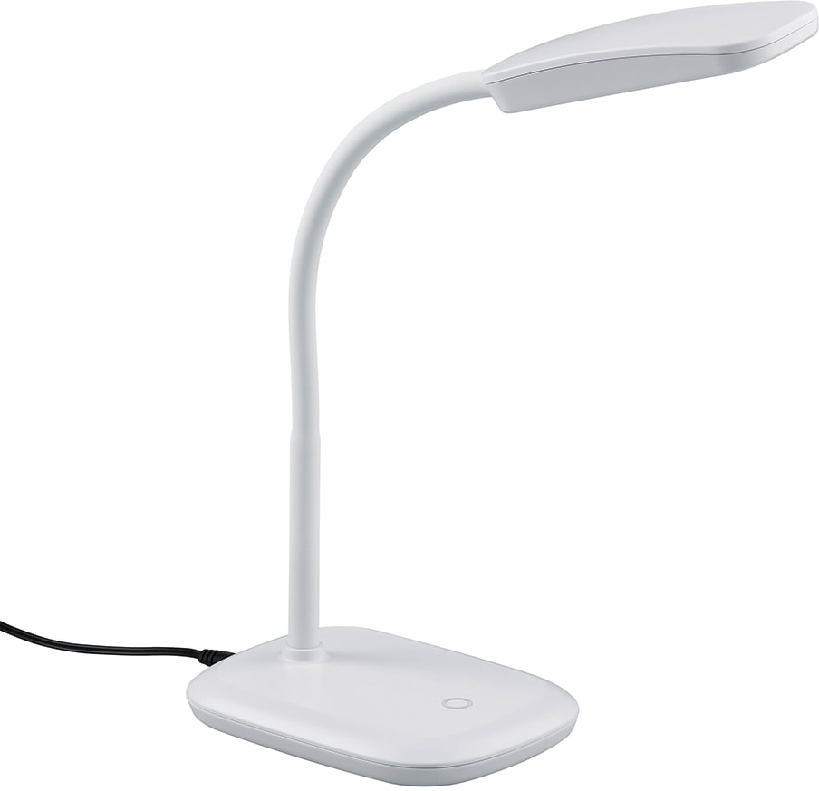 TRIO Leuchten LED Tischleuchte BAUR 1 Dimmer, »Boa«, weiß, verstellbarer Touch warmweiß, flammig-flammig, Flexarm Schreibtischlampe, 
