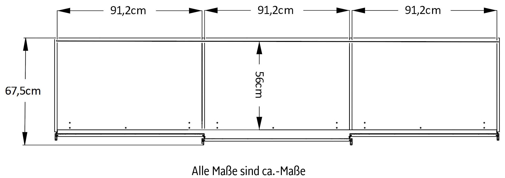 STAUD Schwebetürenschrank »Includo, Made in Germany«, Mit vier verschiedenen Ausstattungsvarianten