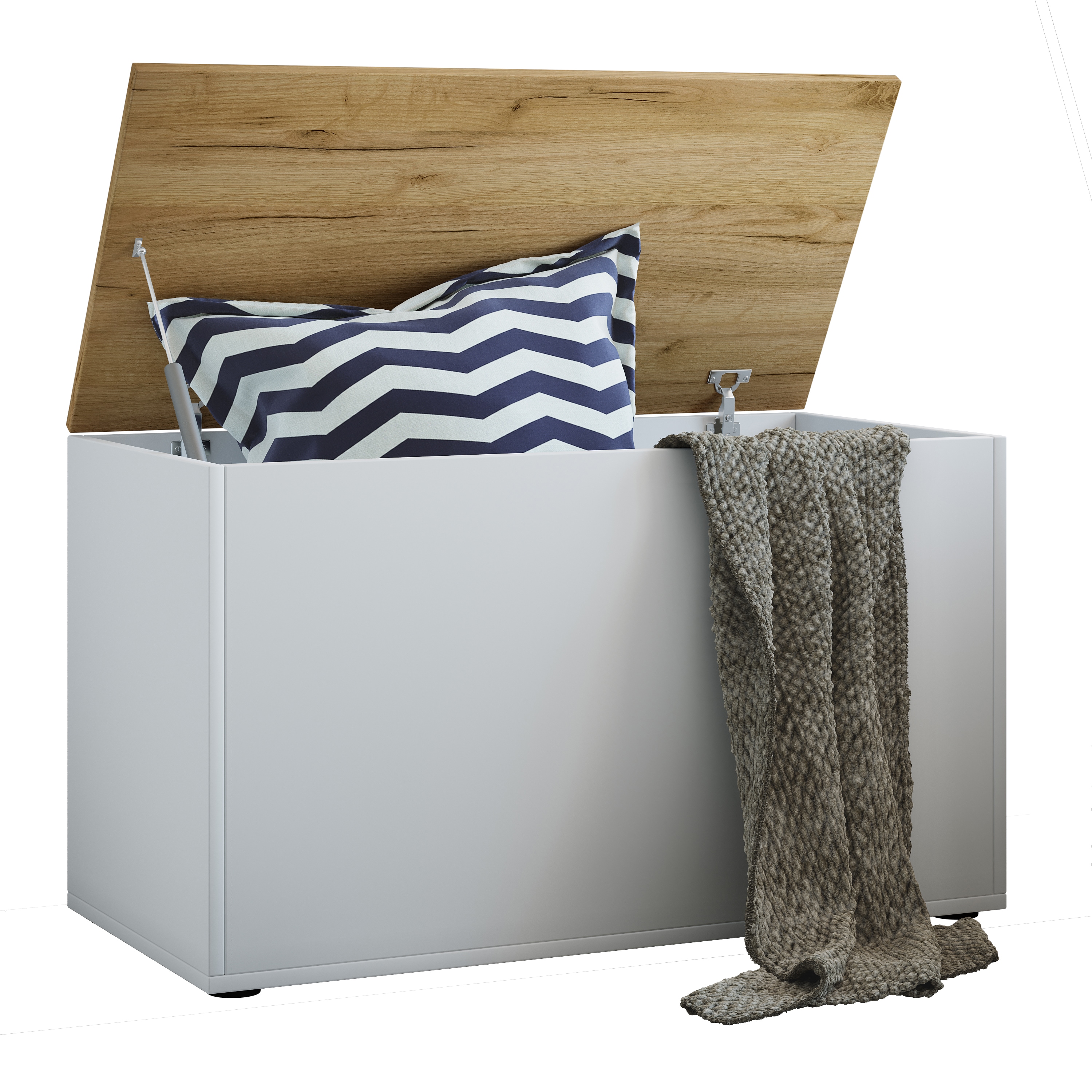 VCM Sitztruhe "Holz Sitztruhe Sitzbank Truhe Box Kiste Bendola" 1 Stk. tlg.