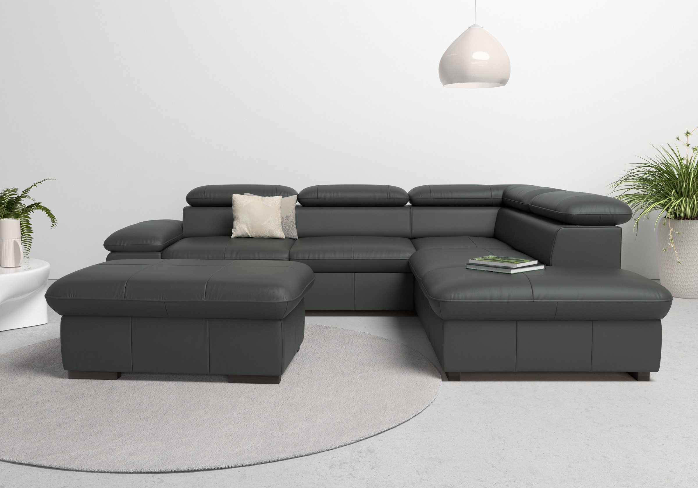 OTTO home Ecksofa "Alberto L-Form" mit Kopfteilverstellung, wahlweise mit Schlaffunktion