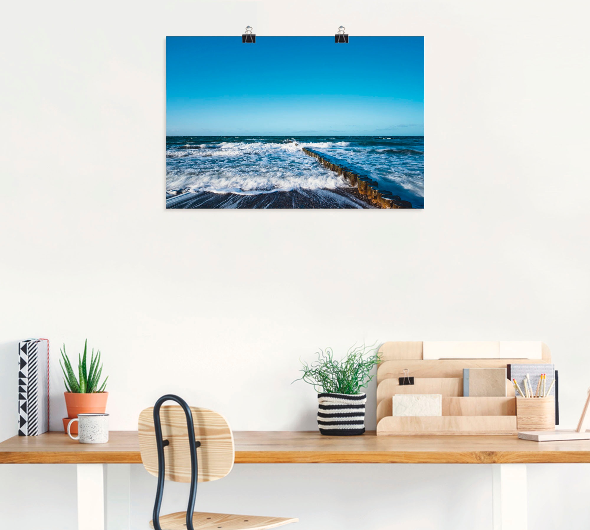 Artland Wandbild "Buhnen an der Küste der Ostsee IV" Küste 1 Stk. tlg. als günstig online kaufen
