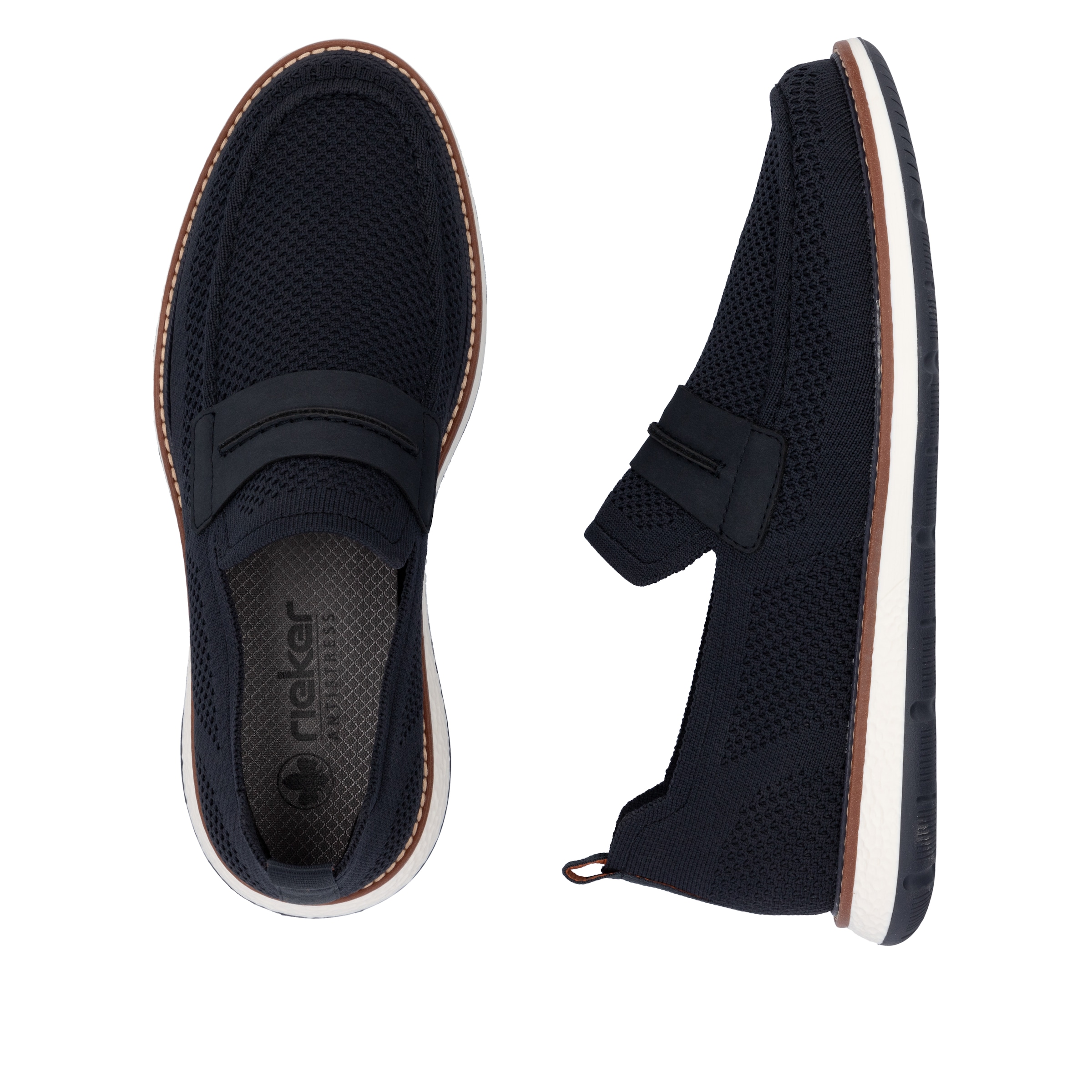 Rieker Loafer, Slipper, Schlupfschuh, Halbschuh, Freizeitschuh zum Schlupfen