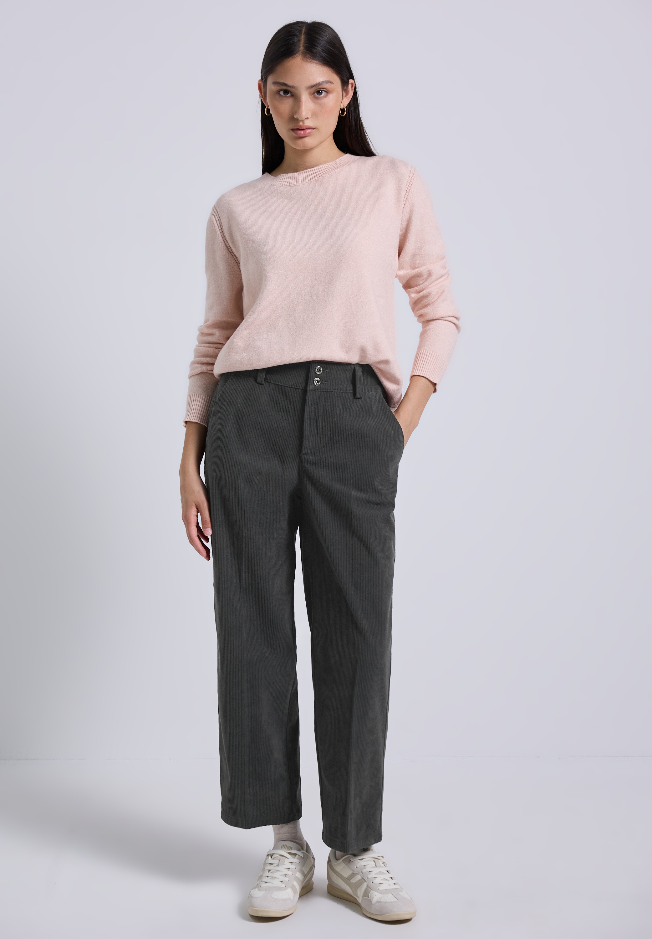 Street One Studio Damen Stoffhose Grau 44 3