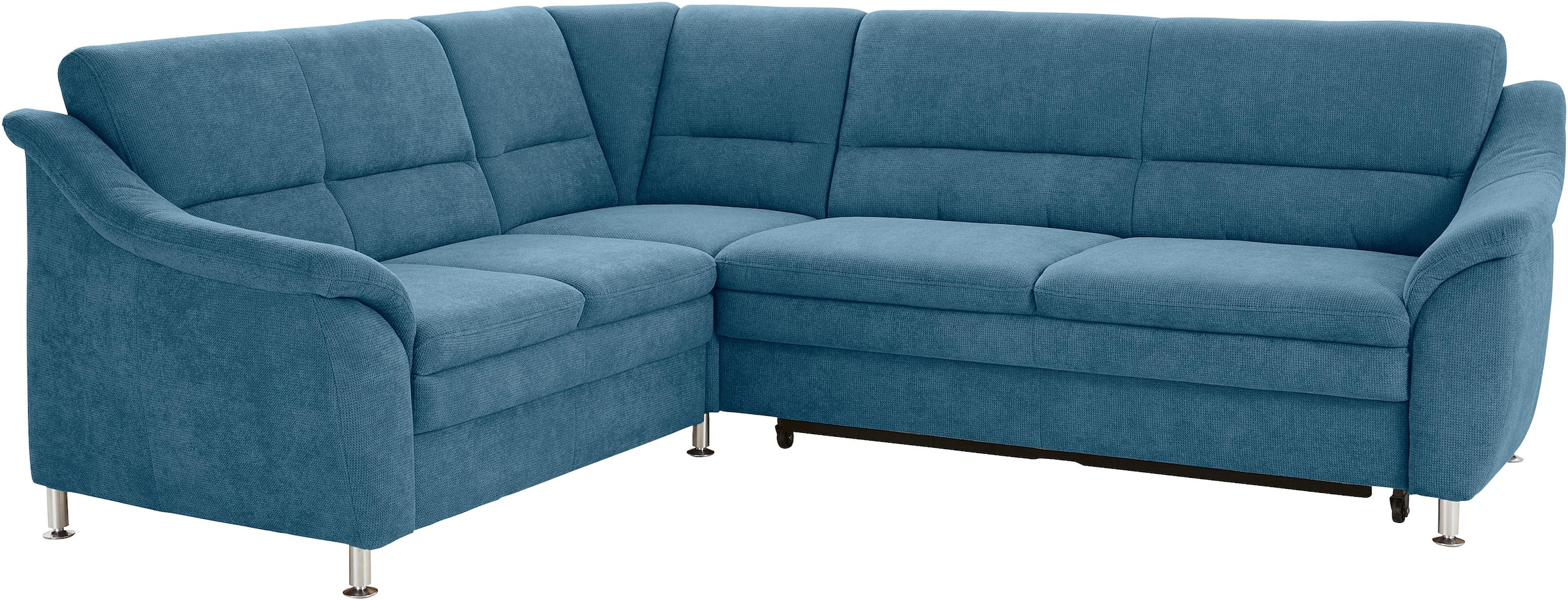 sit&more Ecksofa "Cardoso L-Form" mit Federkern, wahlweise mit Schlaffunktion und Schubkasten
