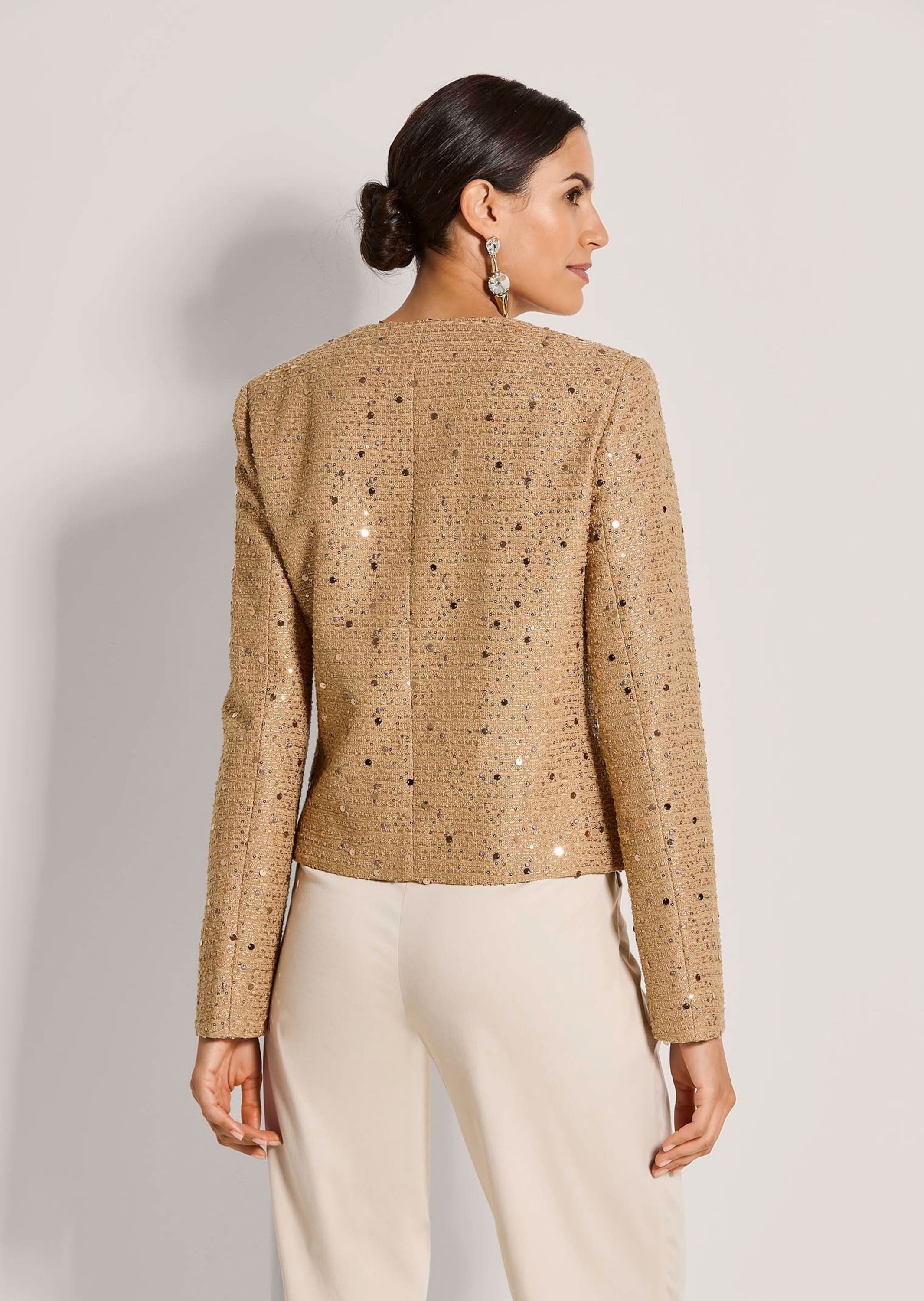MADELEINE Jackenblazer »Kurzblazer Glanzblazer mit Pailletten«
