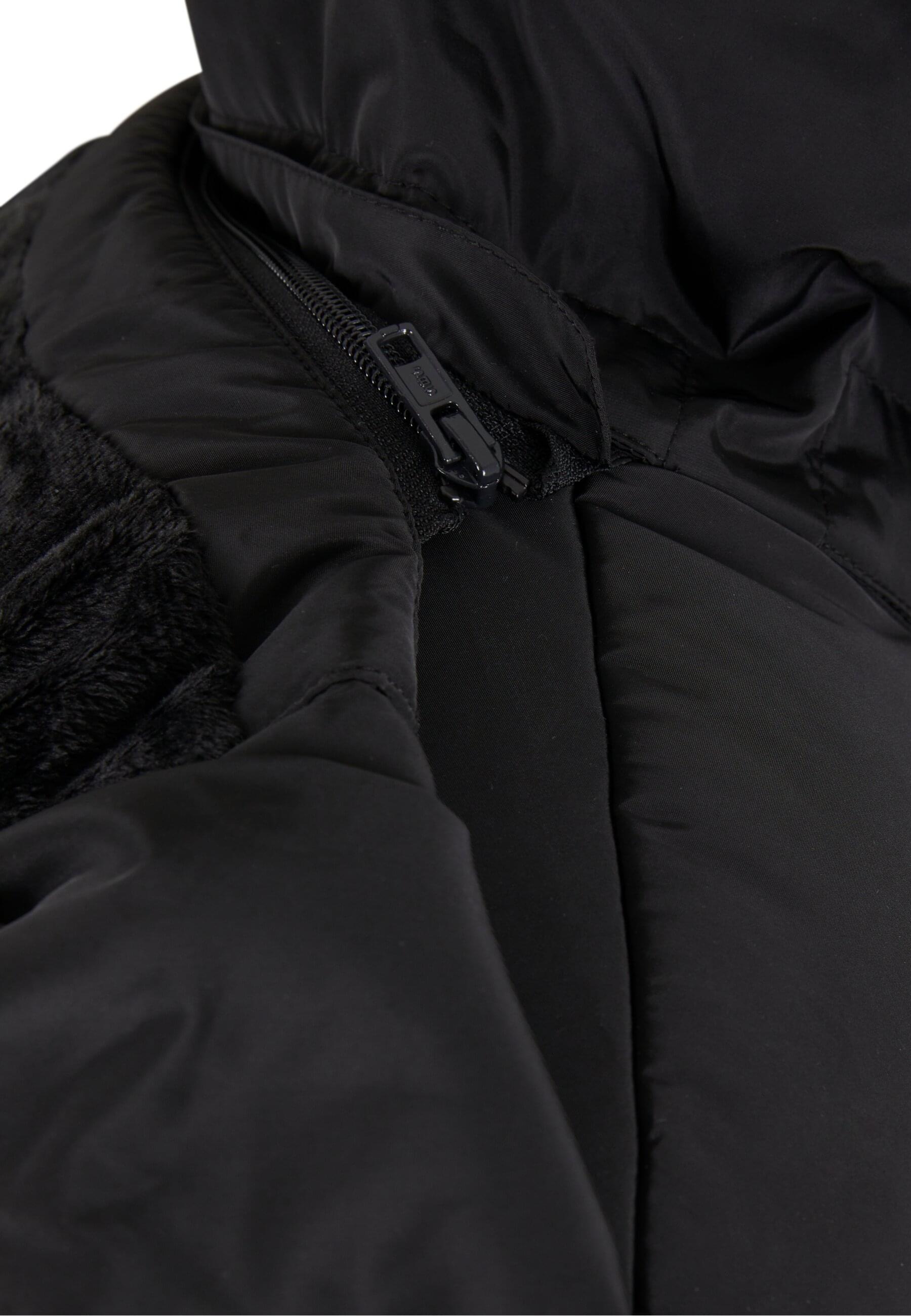 URBAN CLASSICS Winterjacke »Urban Classics Puffer Jacket With Detachable Fur Collar«, (1 St.), ohne Kapuze
