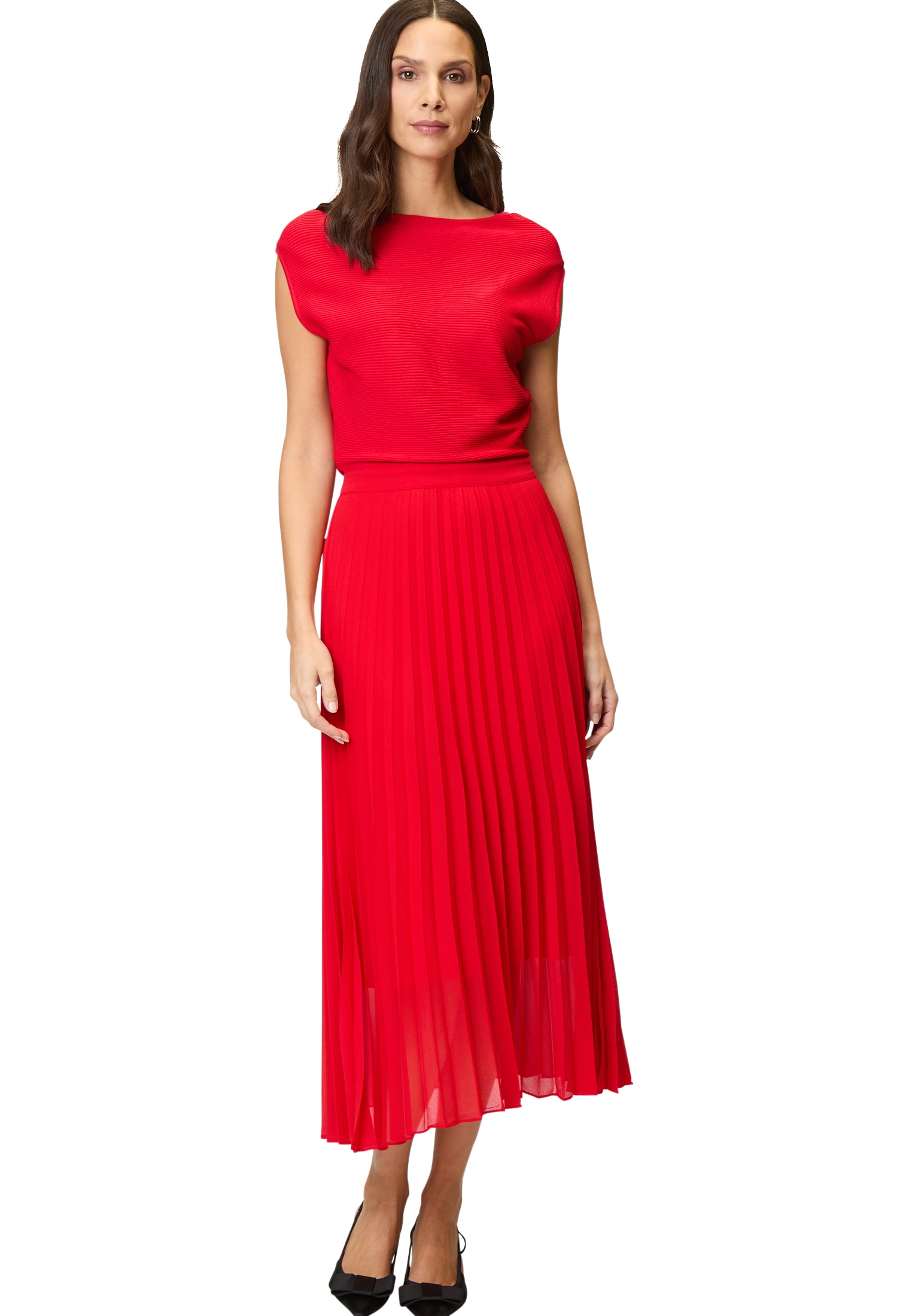 Zero Maxikleid "zero Damen Maxikleid 2 in 1 Optik", Falten günstig online kaufen