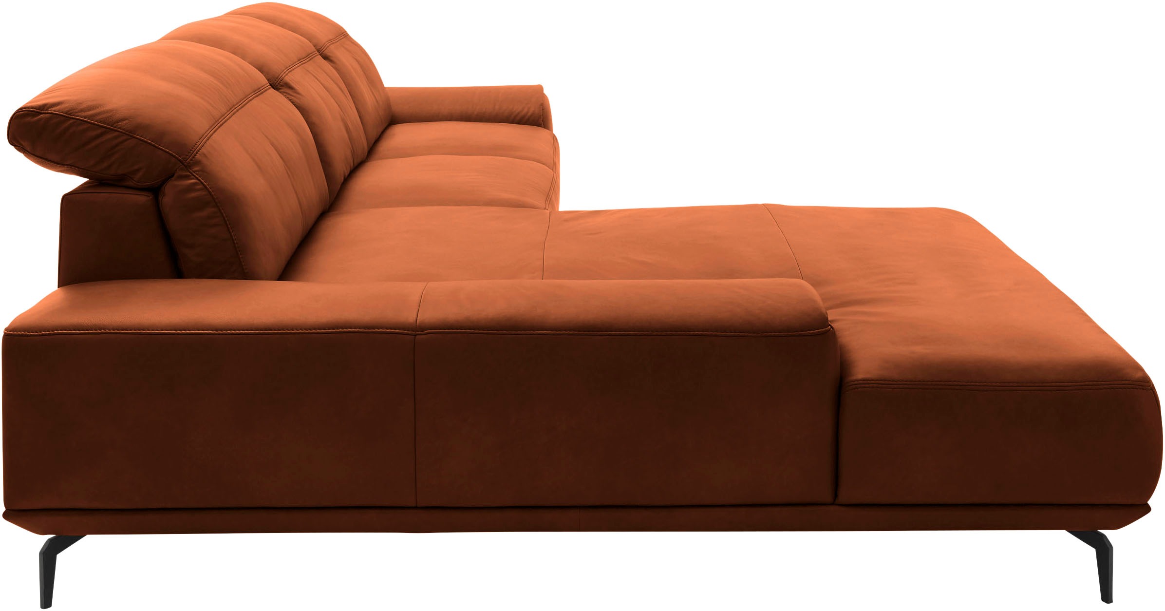 Musterring Wohnlandschaft »MR 2490«, Fuß Schwarz, Sitzhöhe 46cm, wahlweise mit Funktionen, Maße 342x207 cm