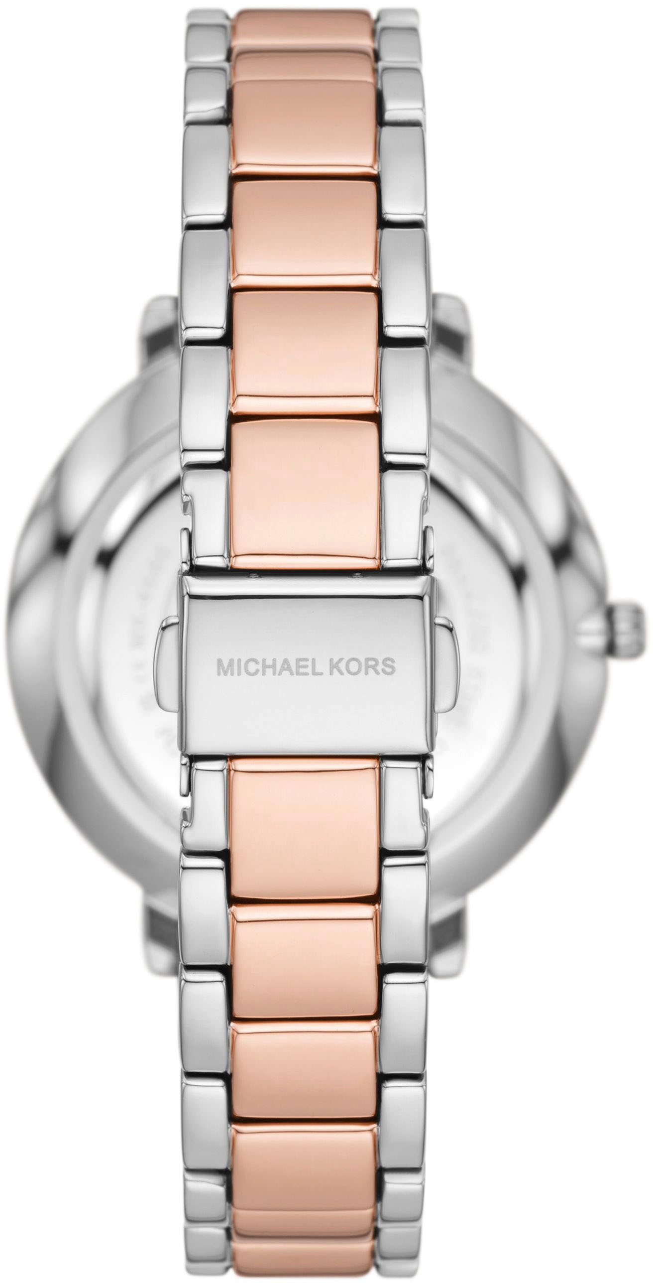 MICHAEL KORS Quarzuhr »PYPER«, Armbanduhr, Damenuhr, Edelstahlarmband, analog, Glassteine