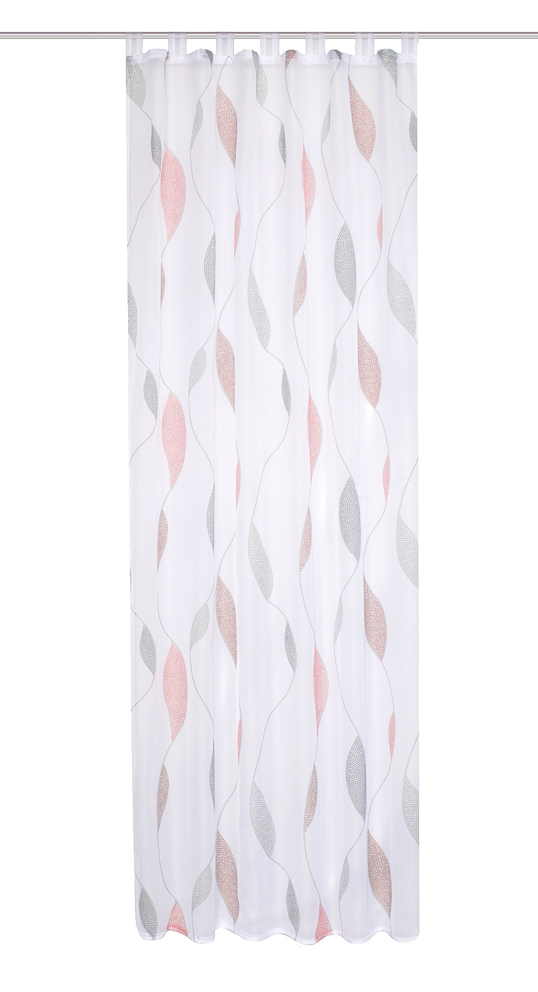 HOME WOHNIDEEN Gardine "PAOLO" Schlaufen 1 Stk. tlg. halbtransparent günstig online kaufen