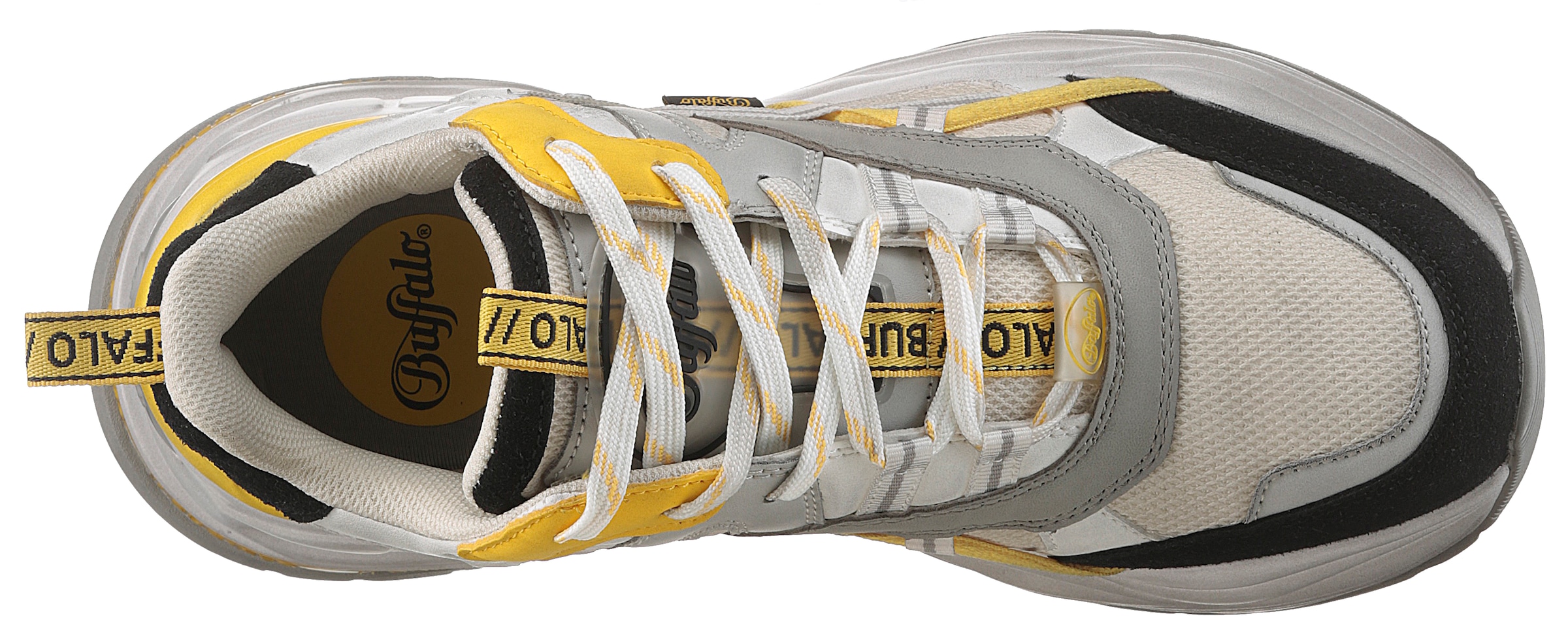 Buffalo Plateausneaker »TRIPLET HOLLOW«, Chunky Sneaker, Schnürschuh, Freizeitschuh mit Kontrastdetails
