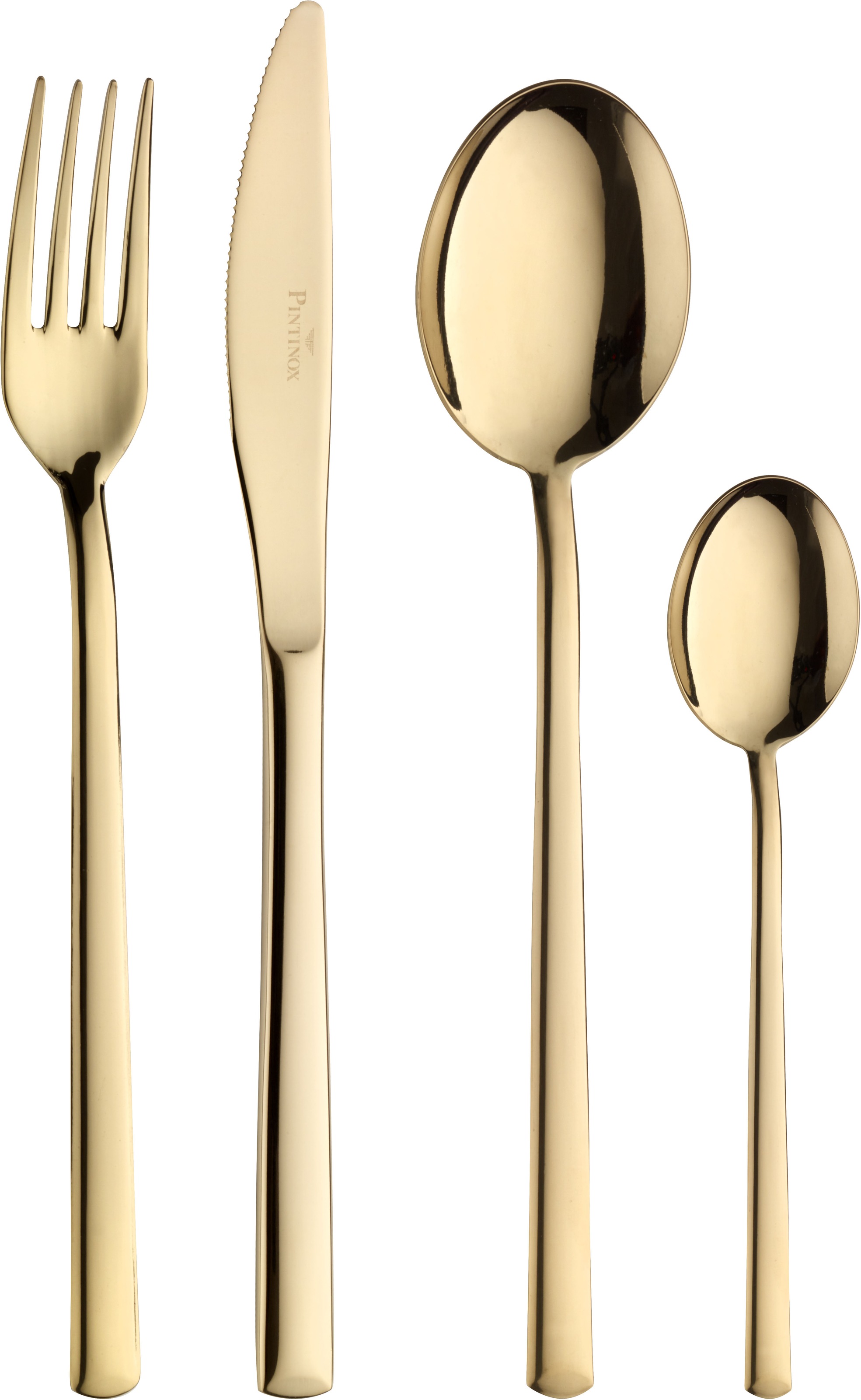 PINTINOX Besteck-Set "Synthesis Treasure Gold" Optik Gold PVD Beschichtung günstig online kaufen