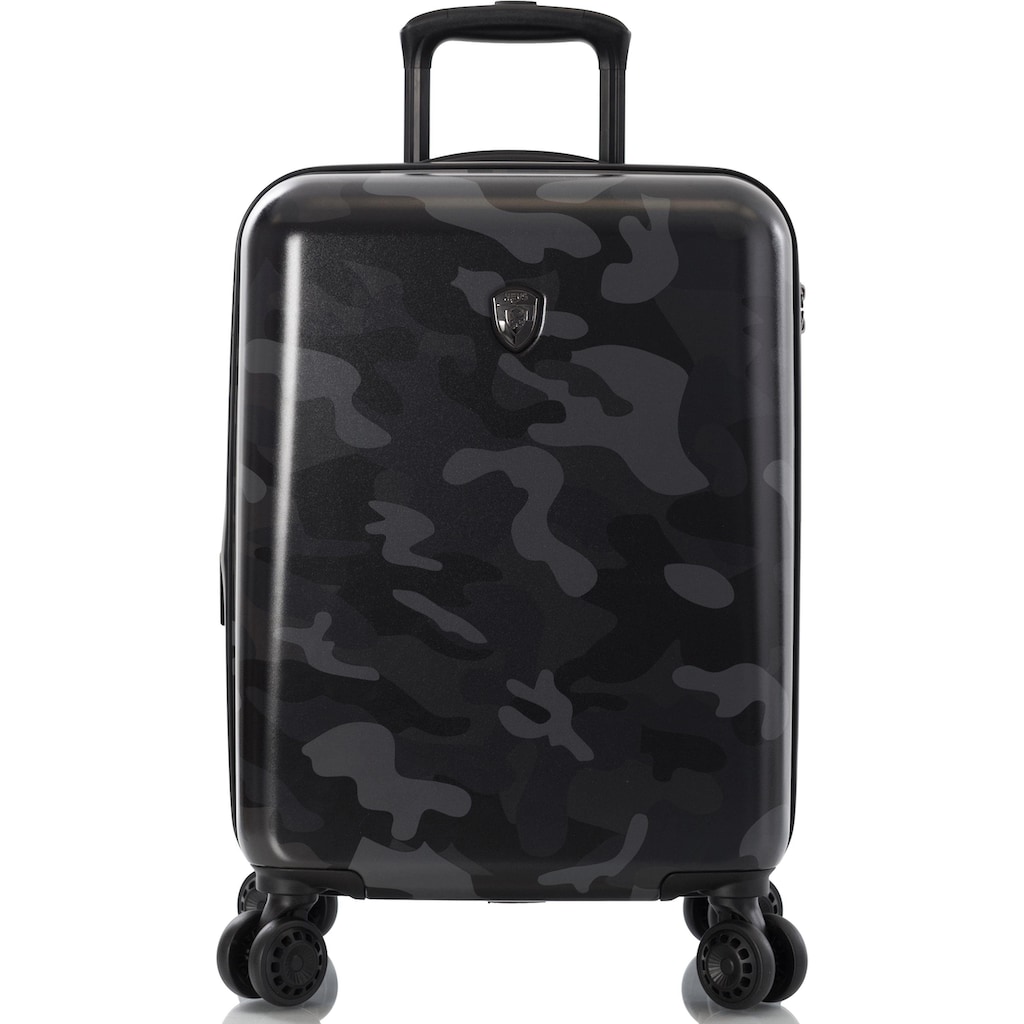 Heys Hartschalen-Trolley »Black Camo, 53 cm«, 4 Rollen, Hartschalen-Koffer Handgepäck-Koffer TSA Schloss Volumenerweiterung