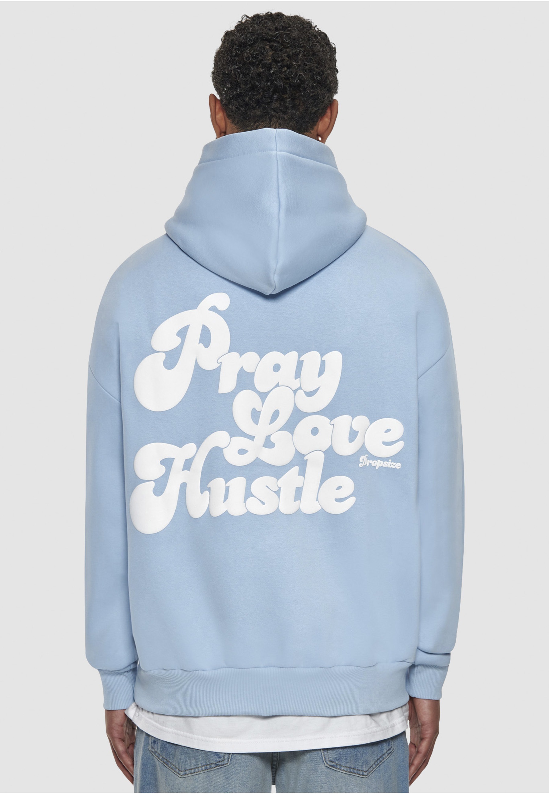 Dropsize Kapuzensweatshirt »Dropsize Herren Dropsize Heavy Oversize Pray Love Hustle Hoodie«, 1 Stk.
