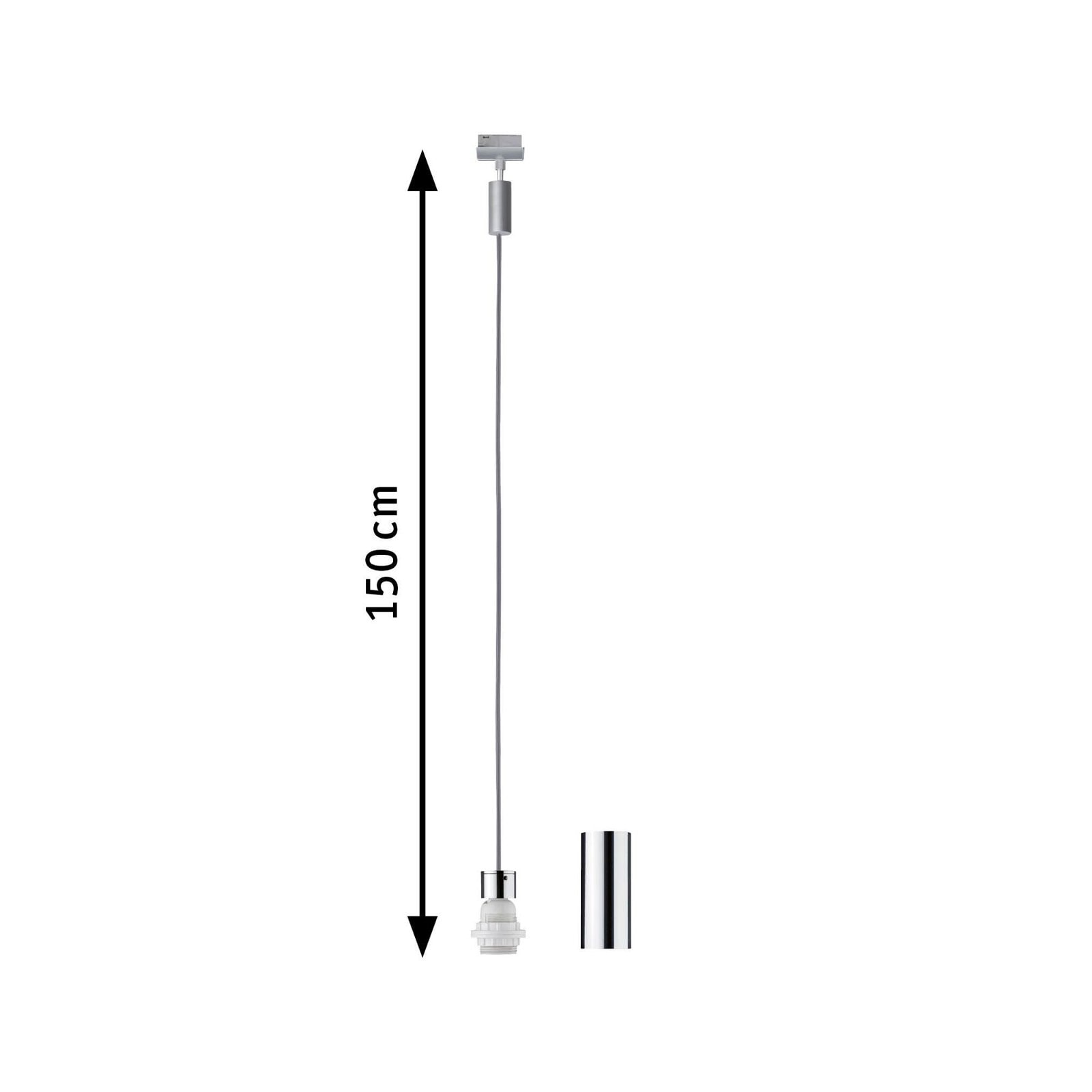 Paulmann Schienensystem-Leuchten »URail Pendel 2Easy E27 max. 20W dimmbar 230V«, dimmbar