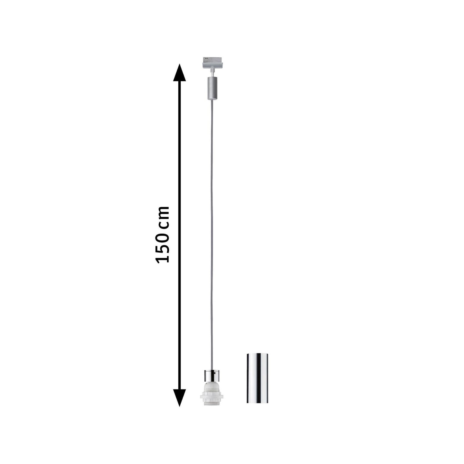 Paulmann Deckenleuchte »URail Pendel 2Easy E27 max. 20W dimmbar 230V«, 1 flammig-flammig, dimmbar