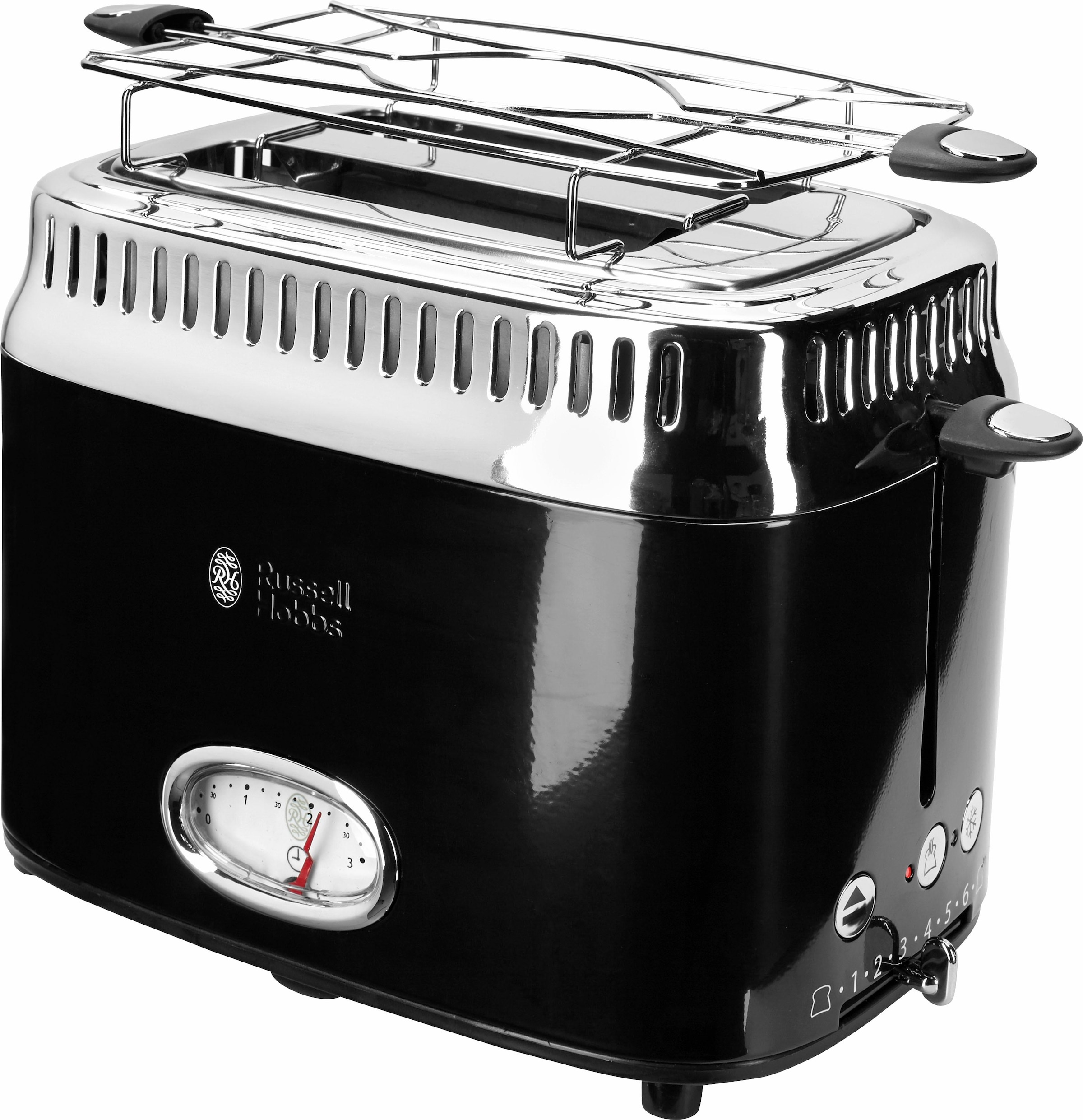 RUSSELL HOBBS Toaster »21681-56«, 2 kurze Schlitze, 1300 W, Retro Classic Noir