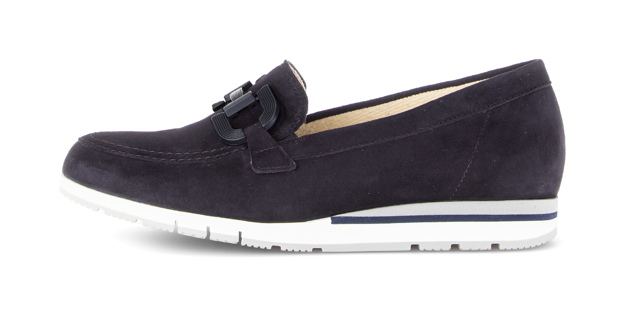 Gabor Slipper »FLORENZ«  , Keilabsatz, Schlupfschuh, Businessschuh mit Zierkette, G-Weite