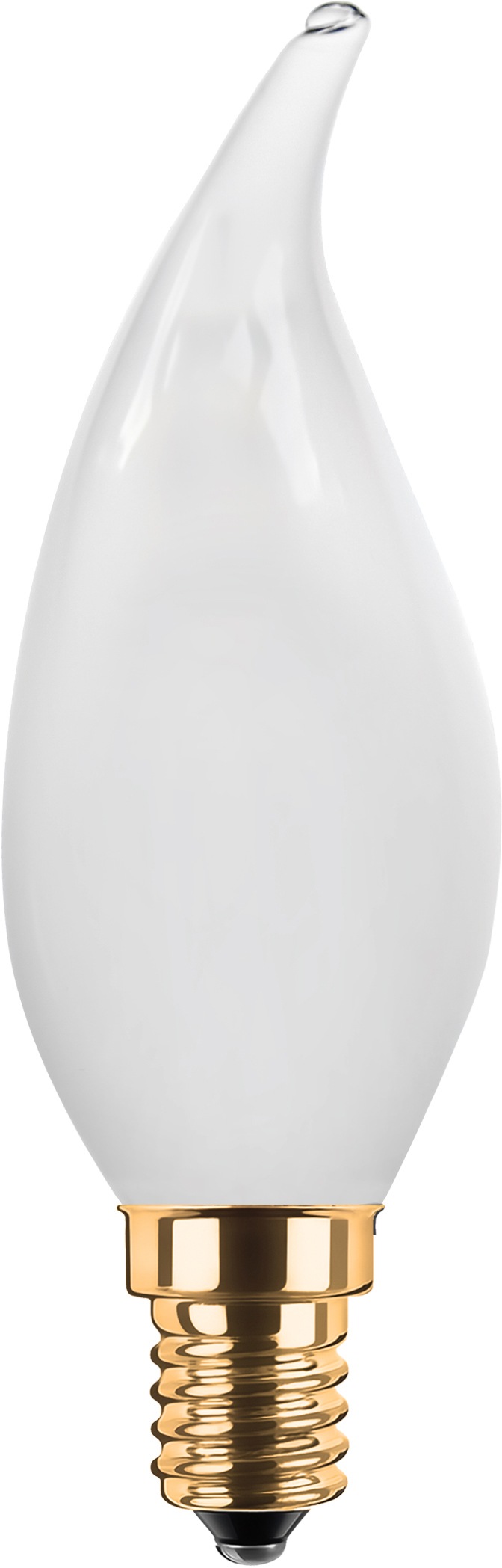 SEGULA LED-Leuchtmittel "Vintage Line", L:112cm Ø:35cm, weiß, Leuchtmittel, dimmbar, Kerze Windstoß matt, E14